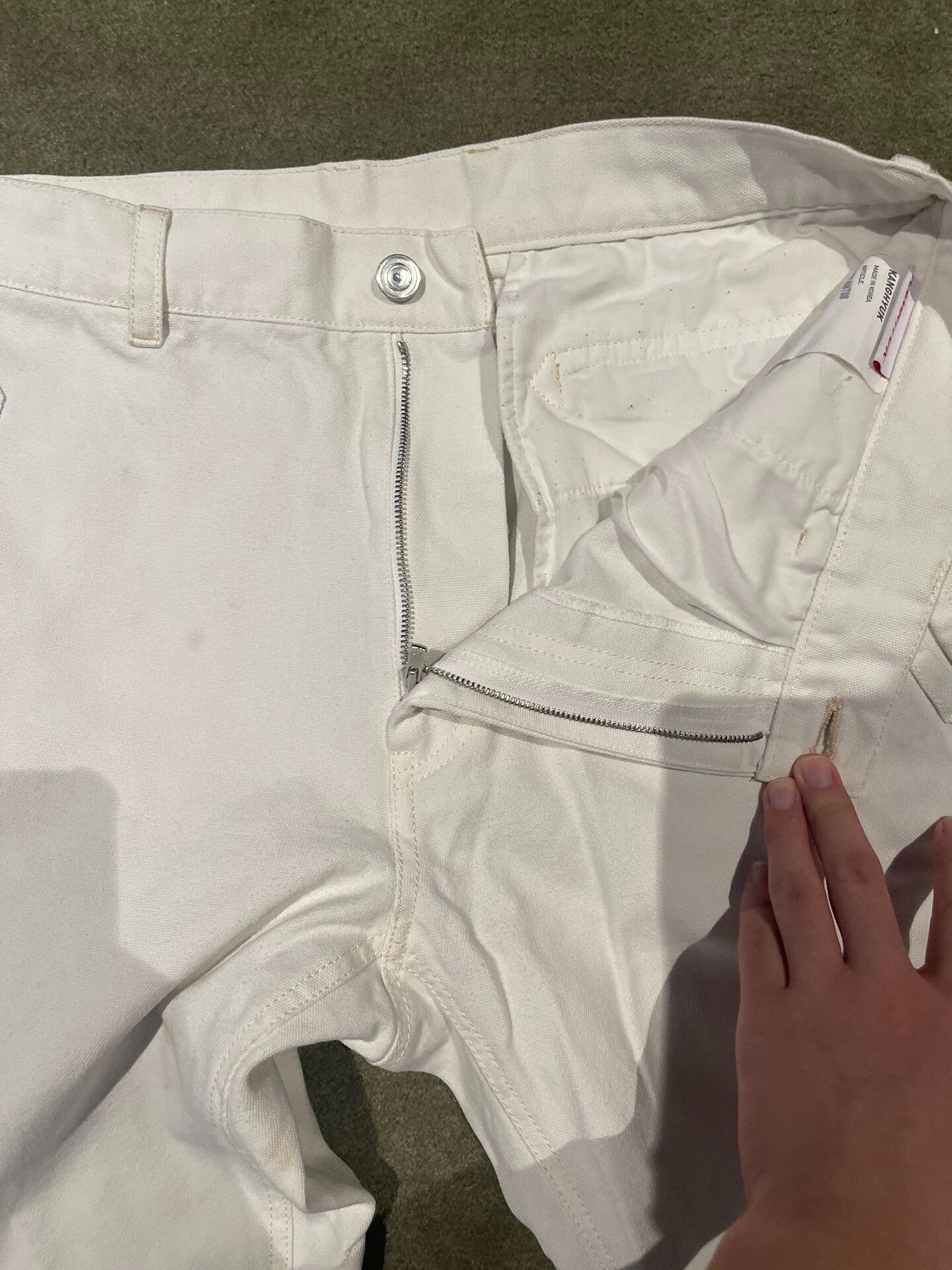 Raf Simons kanghyuk 2021 denim pants with unique design Size US 34 / EU 50 - 3 Thumbnail