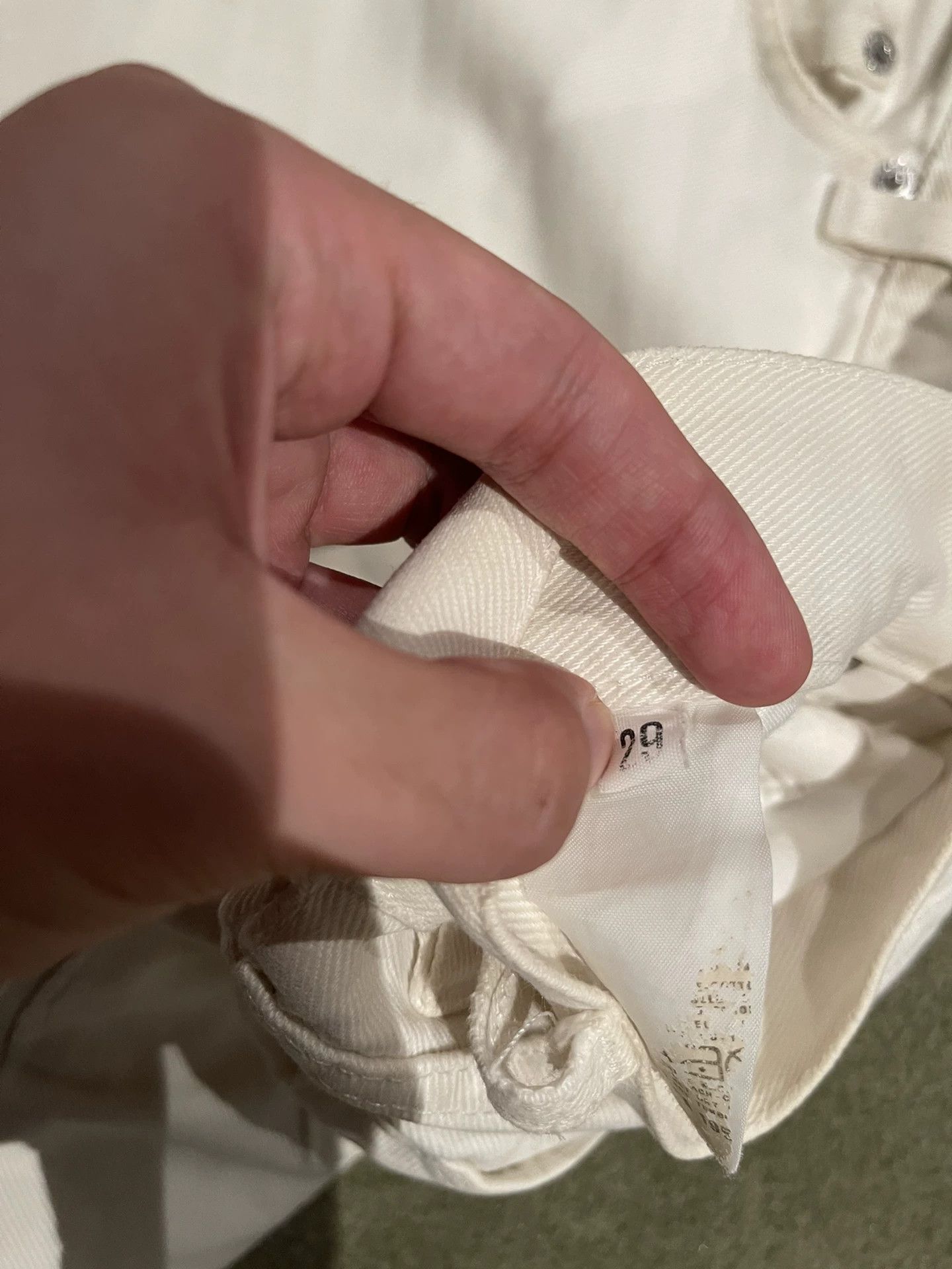 Helmut Lang helmut lang white paint splatter jeans Size US 28 / EU 44 - 2 Thumbnail
