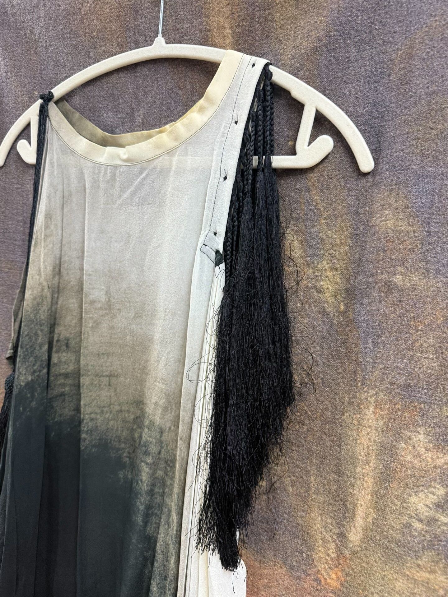 Ann Demeulemeester ombre fringe tank top by ann demeulemeester Size S / US 4 / IT 40 - 4 Thumbnail