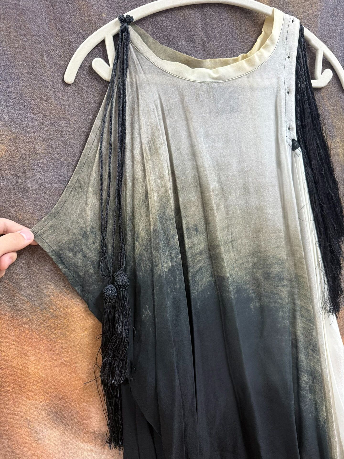 Ann Demeulemeester ombre fringe tank top by ann demeulemeester Size S / US 4 / IT 40 - 5 Thumbnail