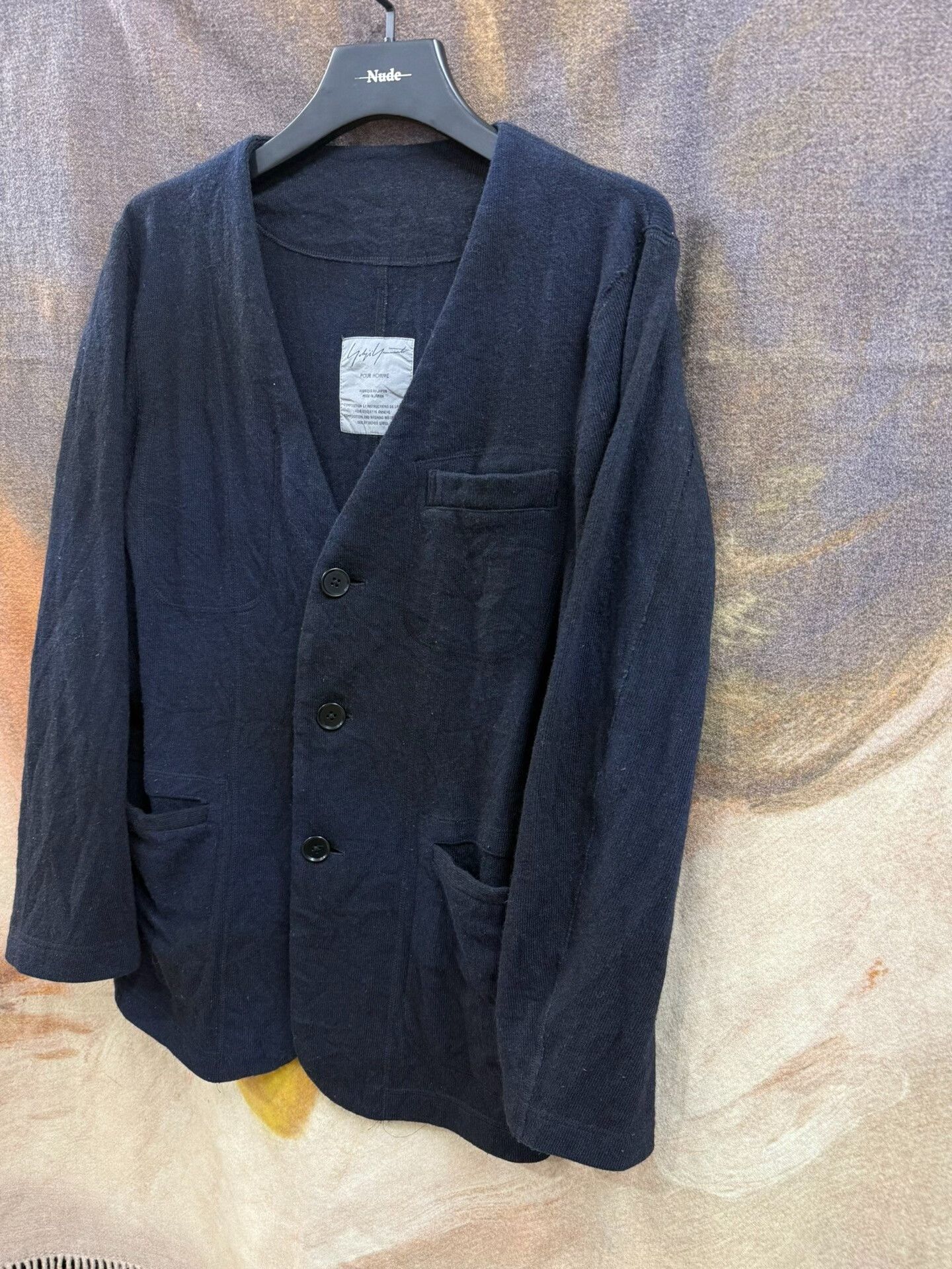 Yohji Yamamoto yohji yamamoto pour homme dyed wool cardigan Size US M / EU 48-50 / 2 - 2 Thumbnail