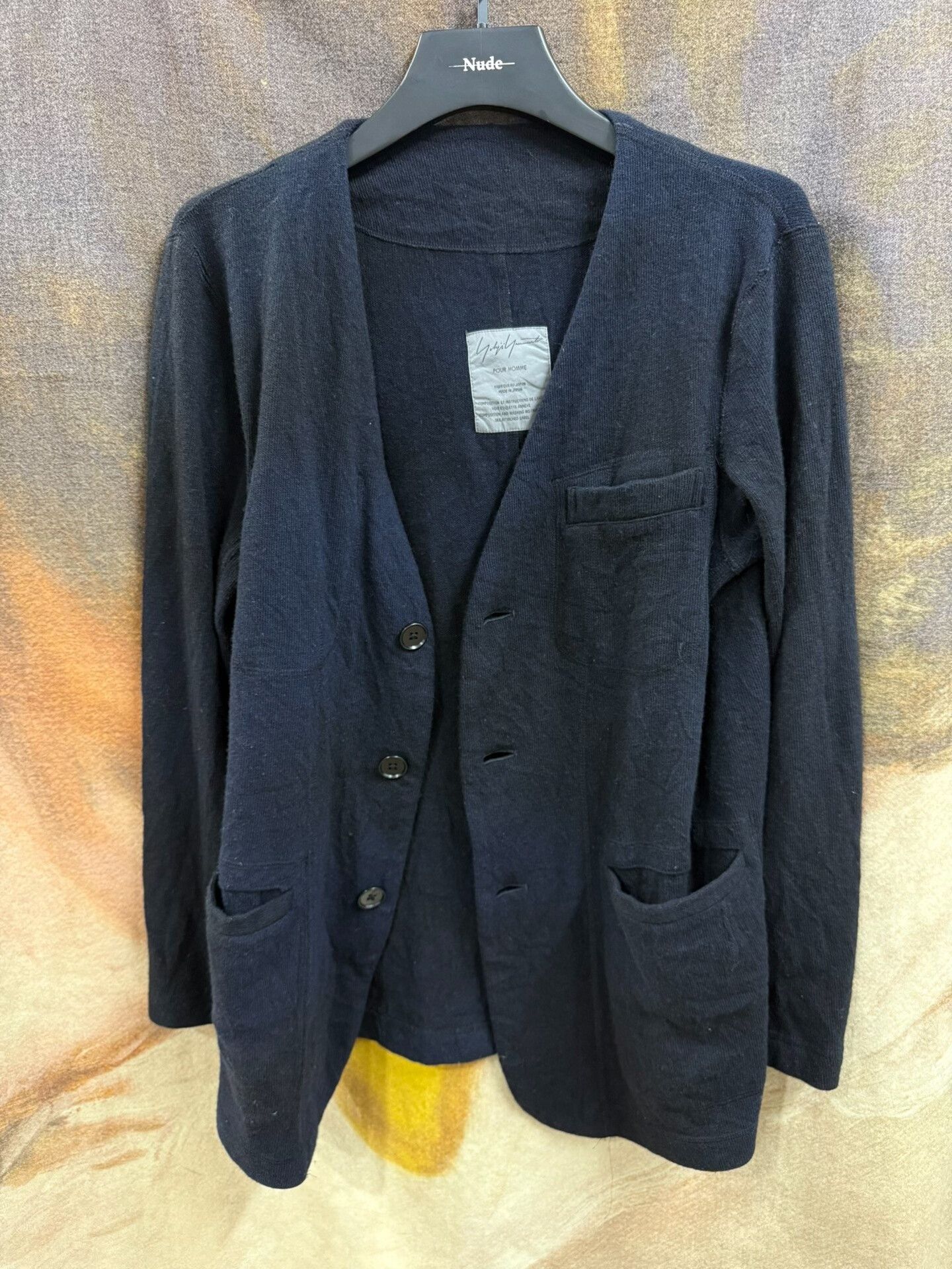 Yohji Yamamoto yohji yamamoto pour homme dyed wool cardigan Size US M / EU 48-50 / 2 - 9 Thumbnail