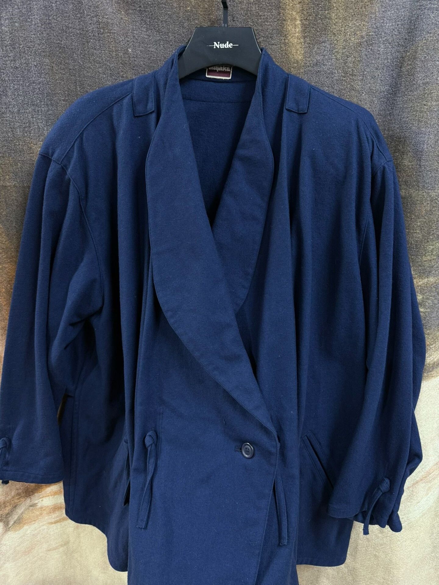 Issey Miyake issey miyake pleated drawstring wool coat Size US XL / EU 56 / 4 - 4 Thumbnail