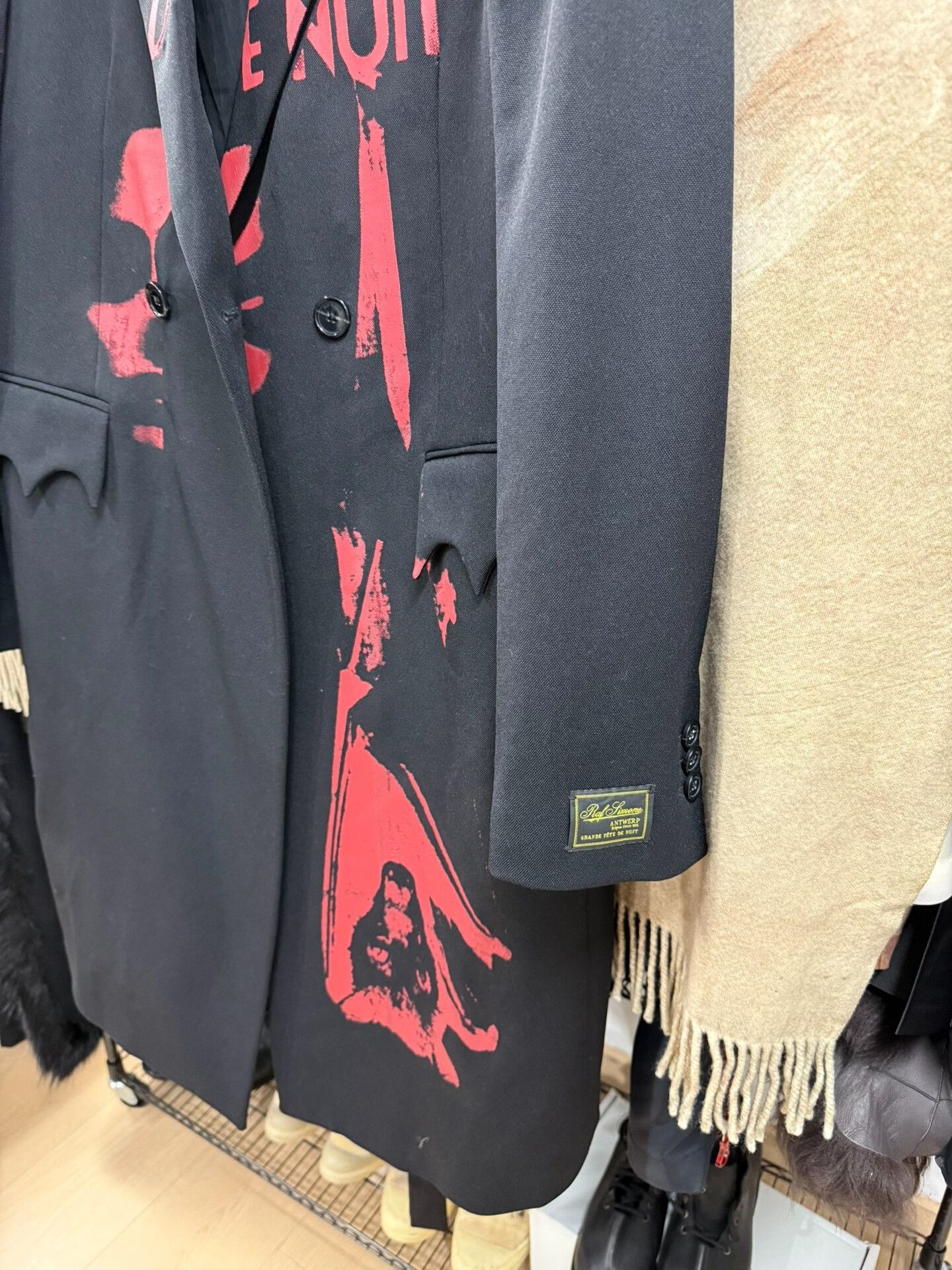 Raf Simons raf simons painted wool coat size 48 Size US L / EU 52-54 / 3 - 7 Thumbnail