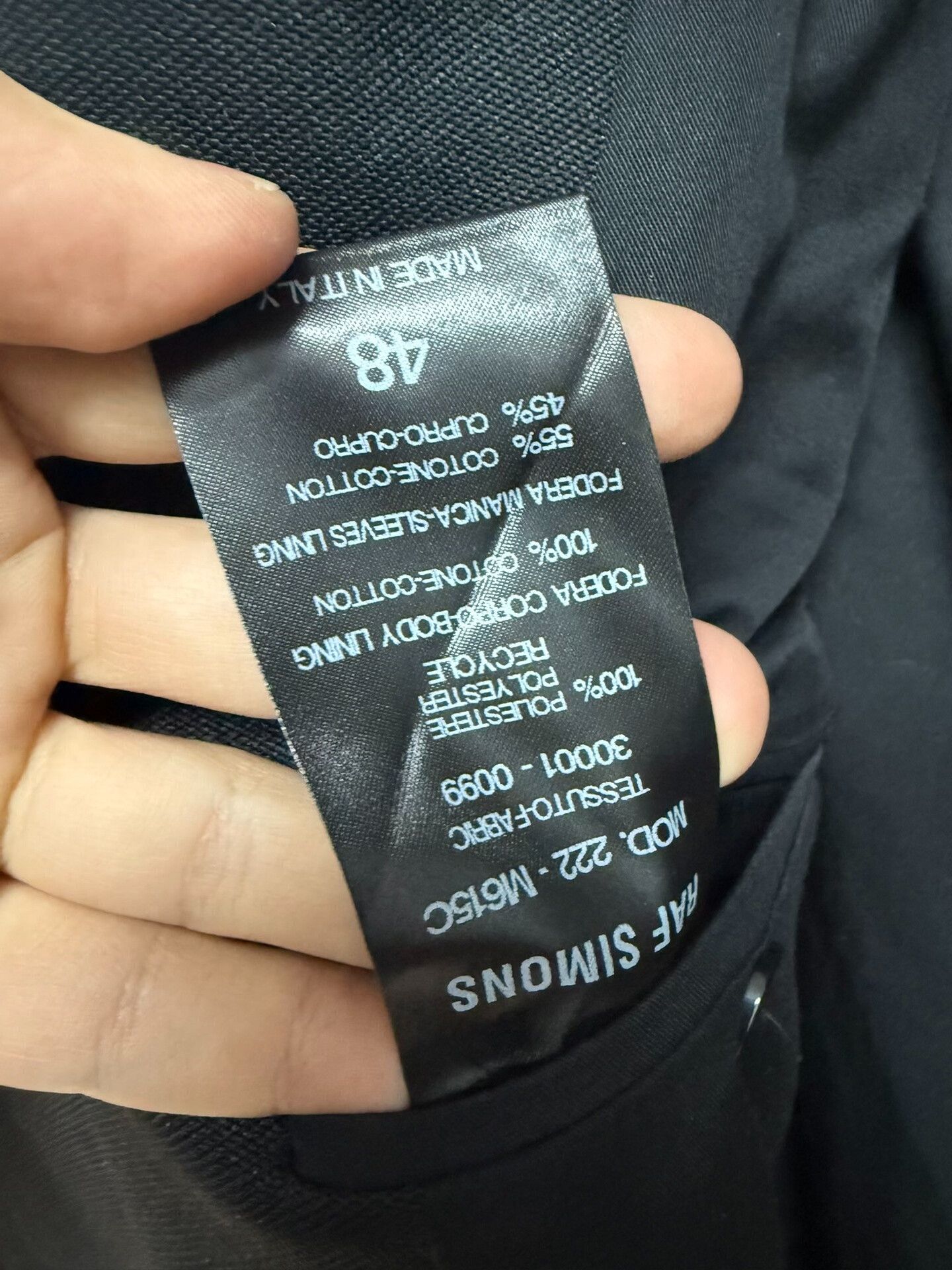 Raf Simons raf simons painted wool coat size 48 Size US L / EU 52-54 / 3 - 8 Thumbnail
