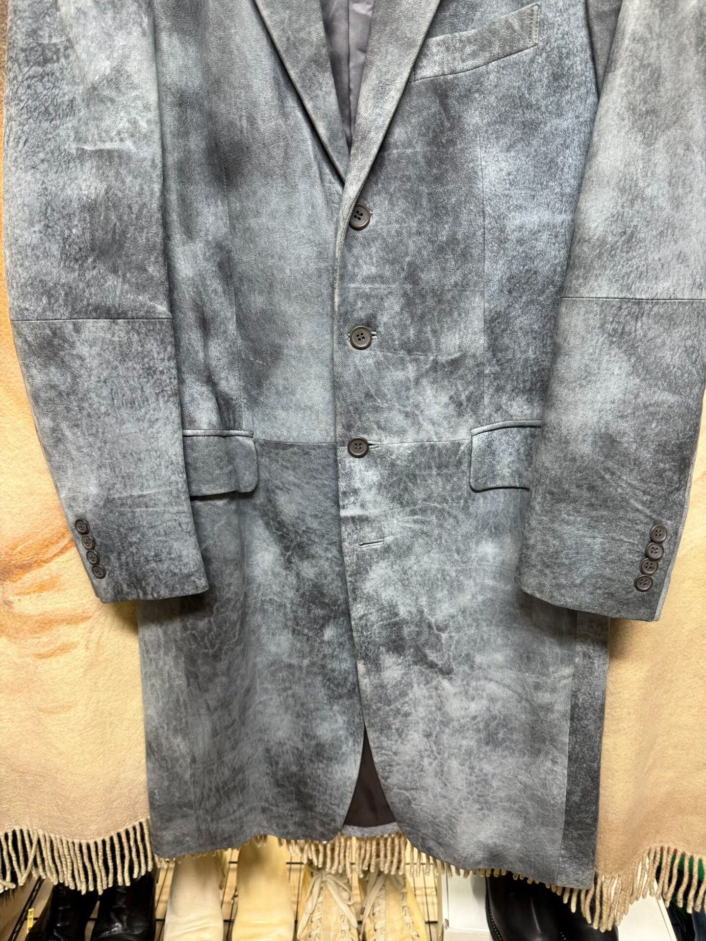 Issey Miyake issey miyake men early frost leather coat Size US M / EU 48-50 / 2 - 2 Thumbnail