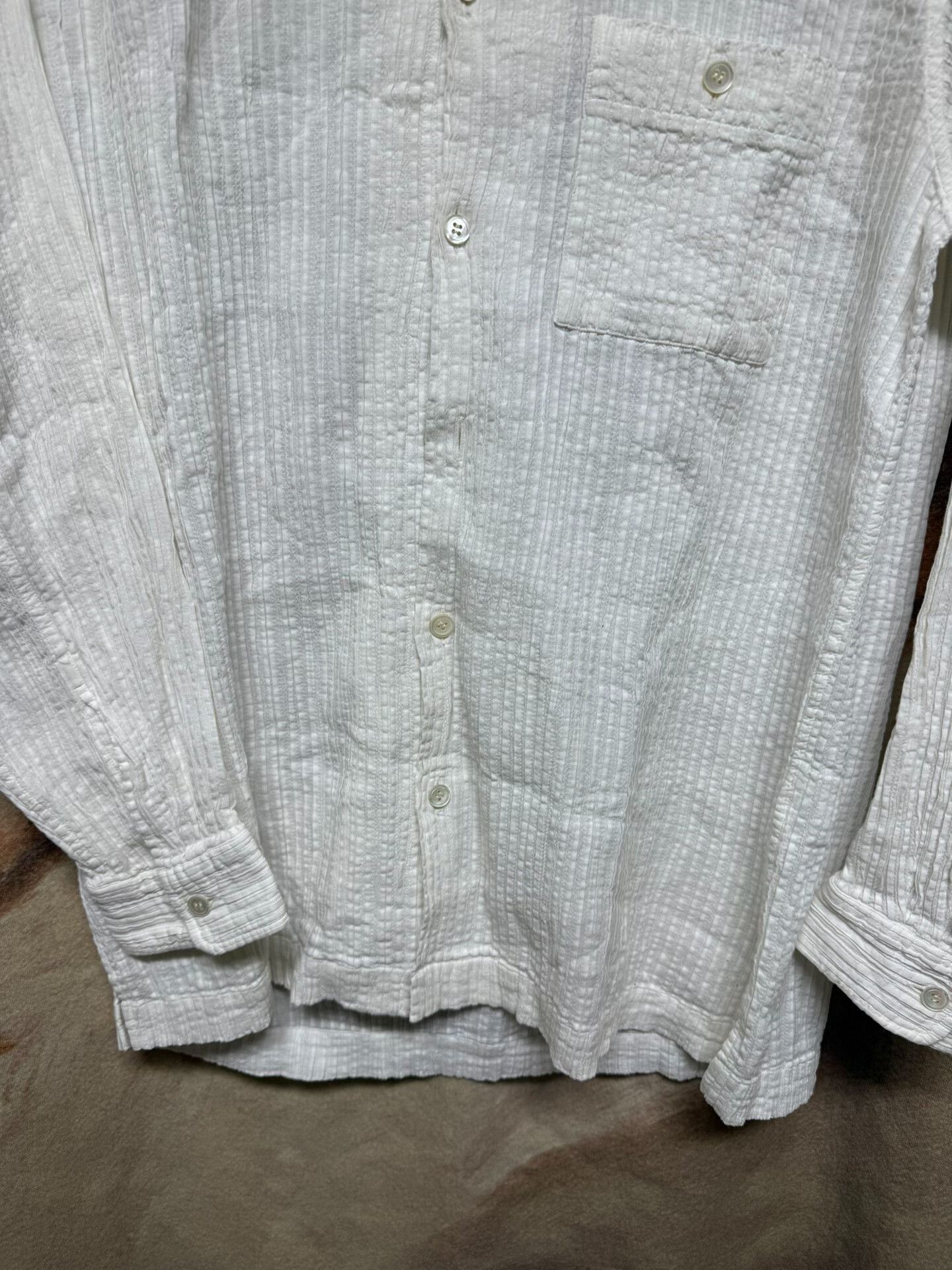 Issey Miyake Issey Miyake Men Gingham Layered Shirt Jacket Size US L / EU 52-54 / 3 - 5 Thumbnail