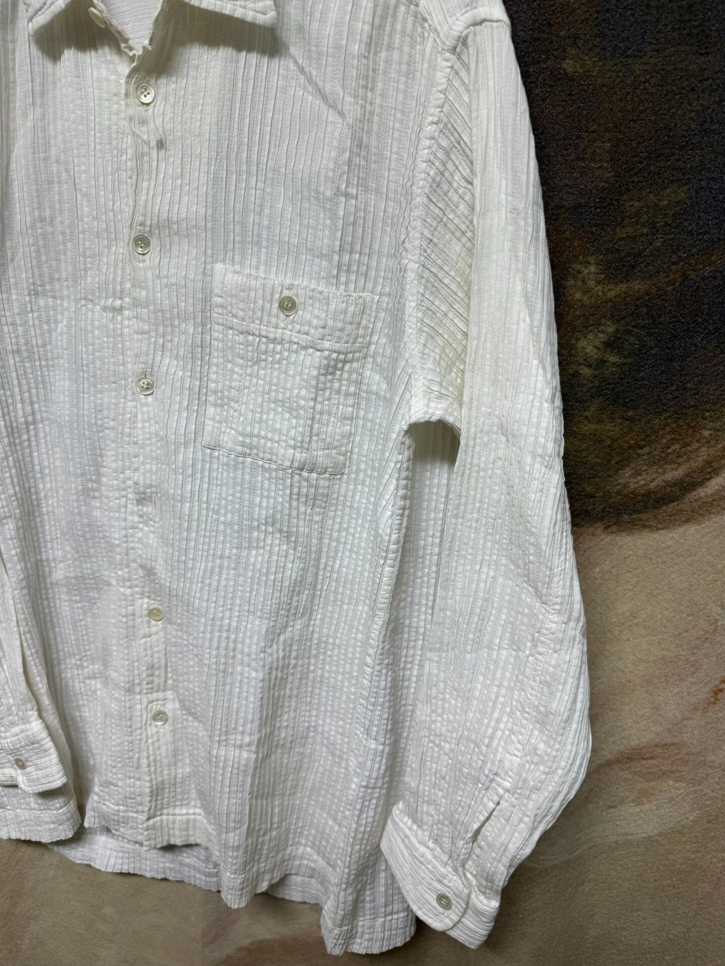 Issey Miyake Issey Miyake Men Gingham Layered Shirt Jacket Size US L / EU 52-54 / 3 - 2 Thumbnail