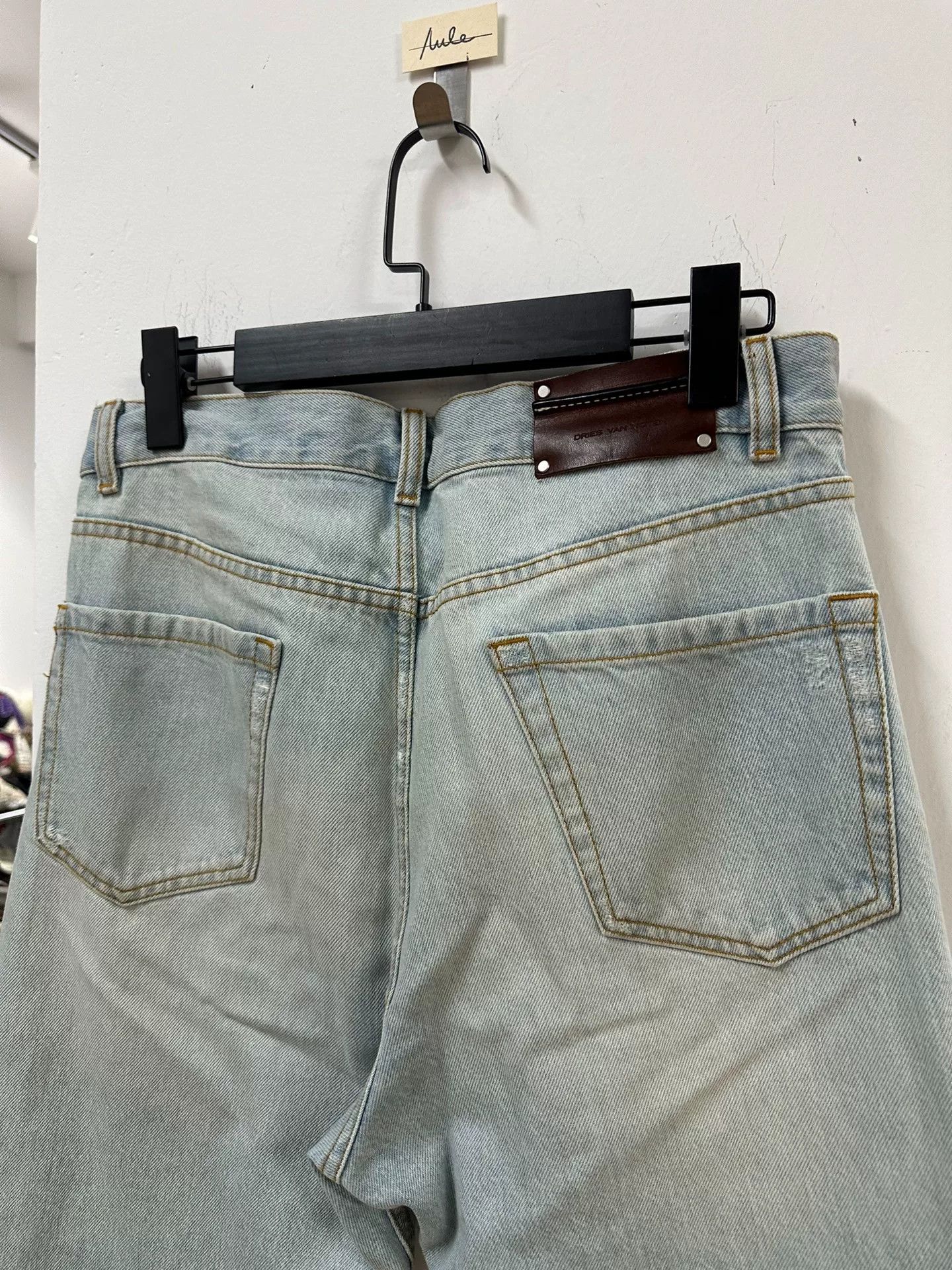 Dries Van Noten drapes van noten water-washed denim pants Size US 29 - 6 Thumbnail
