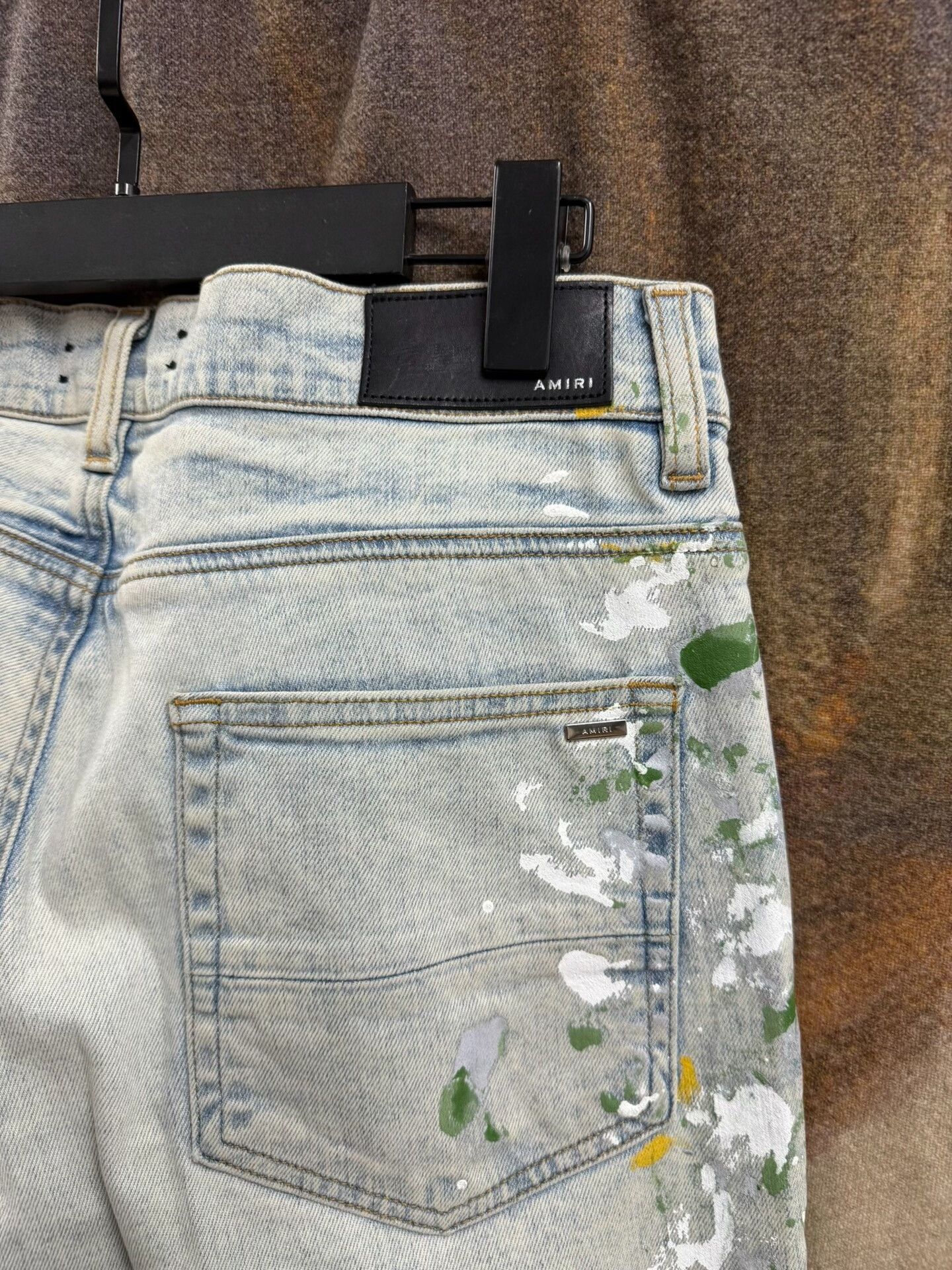 Haider Ackermann amiri splattered slim fit denim pants size 33 Size US 33 - 9 Thumbnail