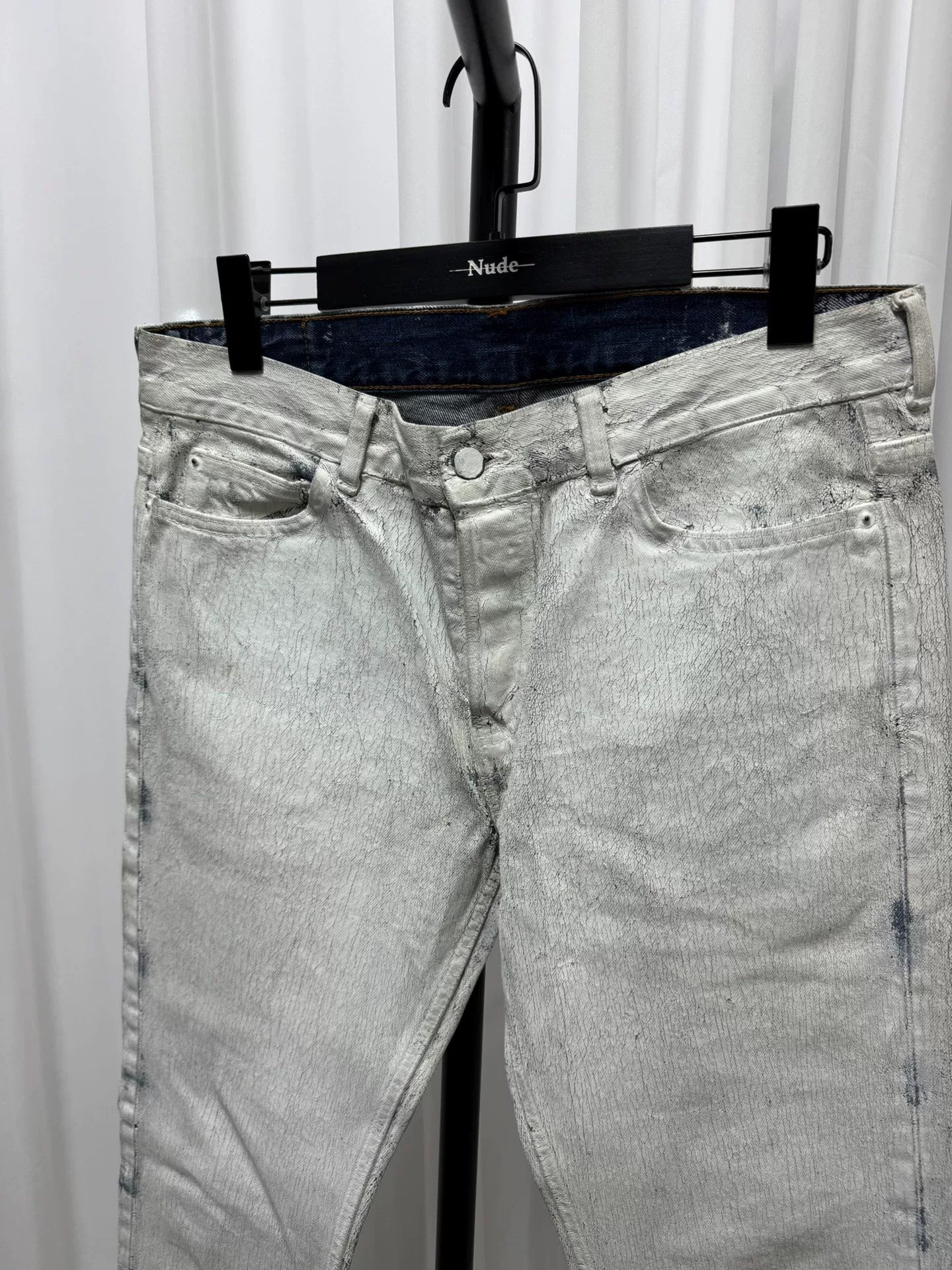 Maison Margiela maison margiela x HM painted denim pants Size US 34 / EU 50 - 2 Thumbnail