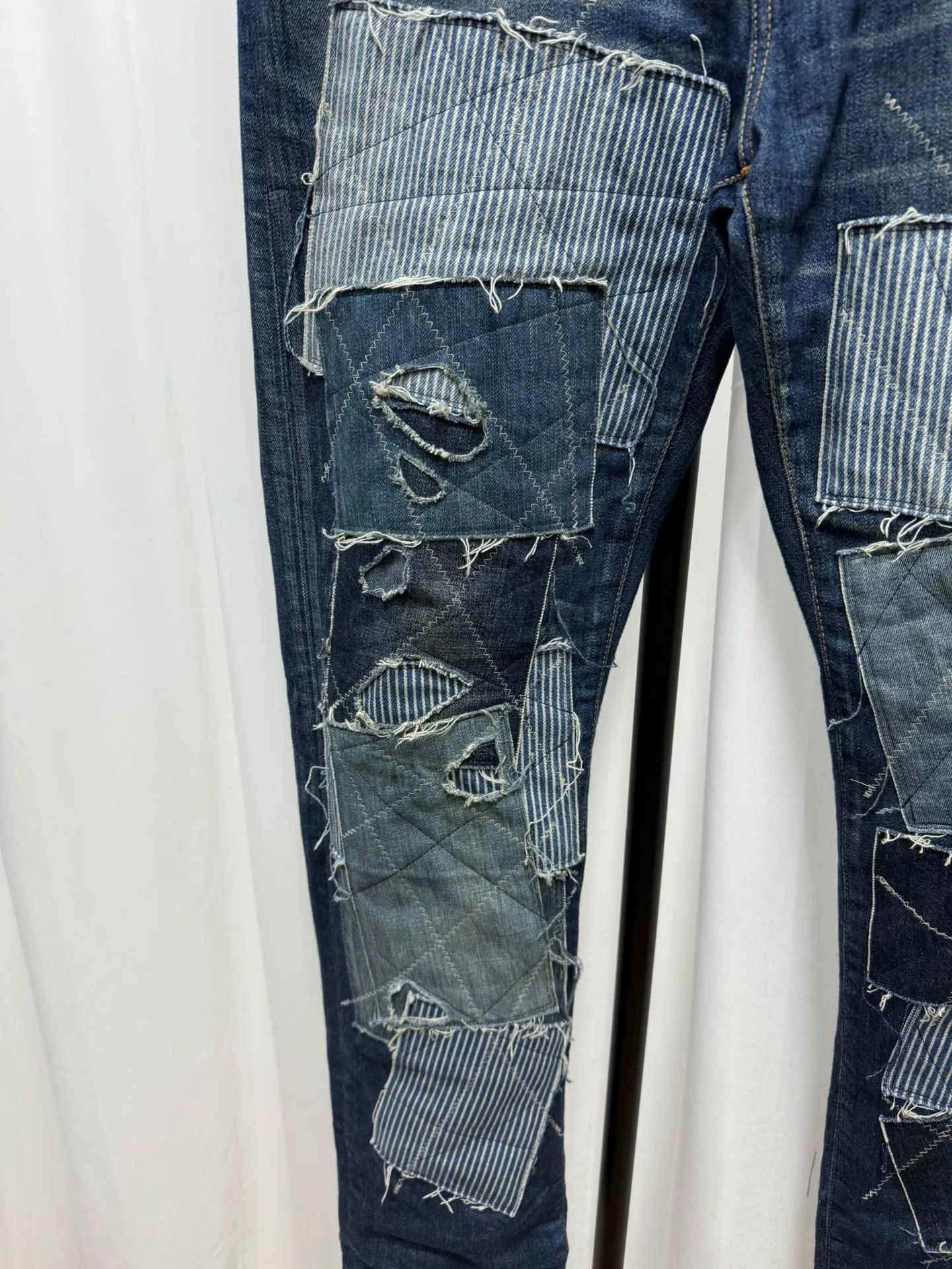 Junya Watanabe Junya Watanabe Levi's Patchwork Denim Pants Size US 34 / EU 50 - 3 Thumbnail