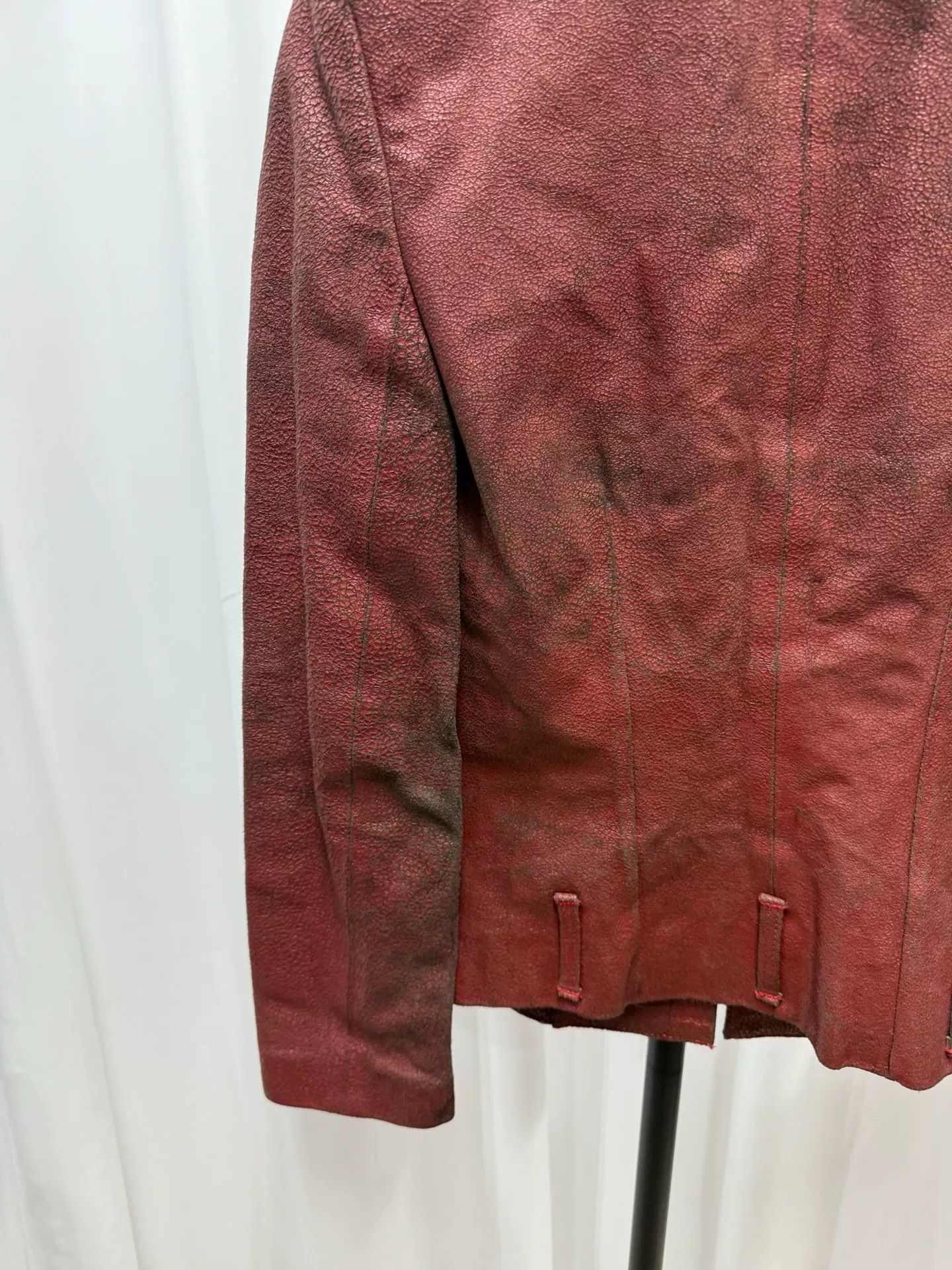 Ann Demeulemeester ann demeulemeester leather jacket with collar Size US S / EU 44-46 / 1 - 8 Thumbnail