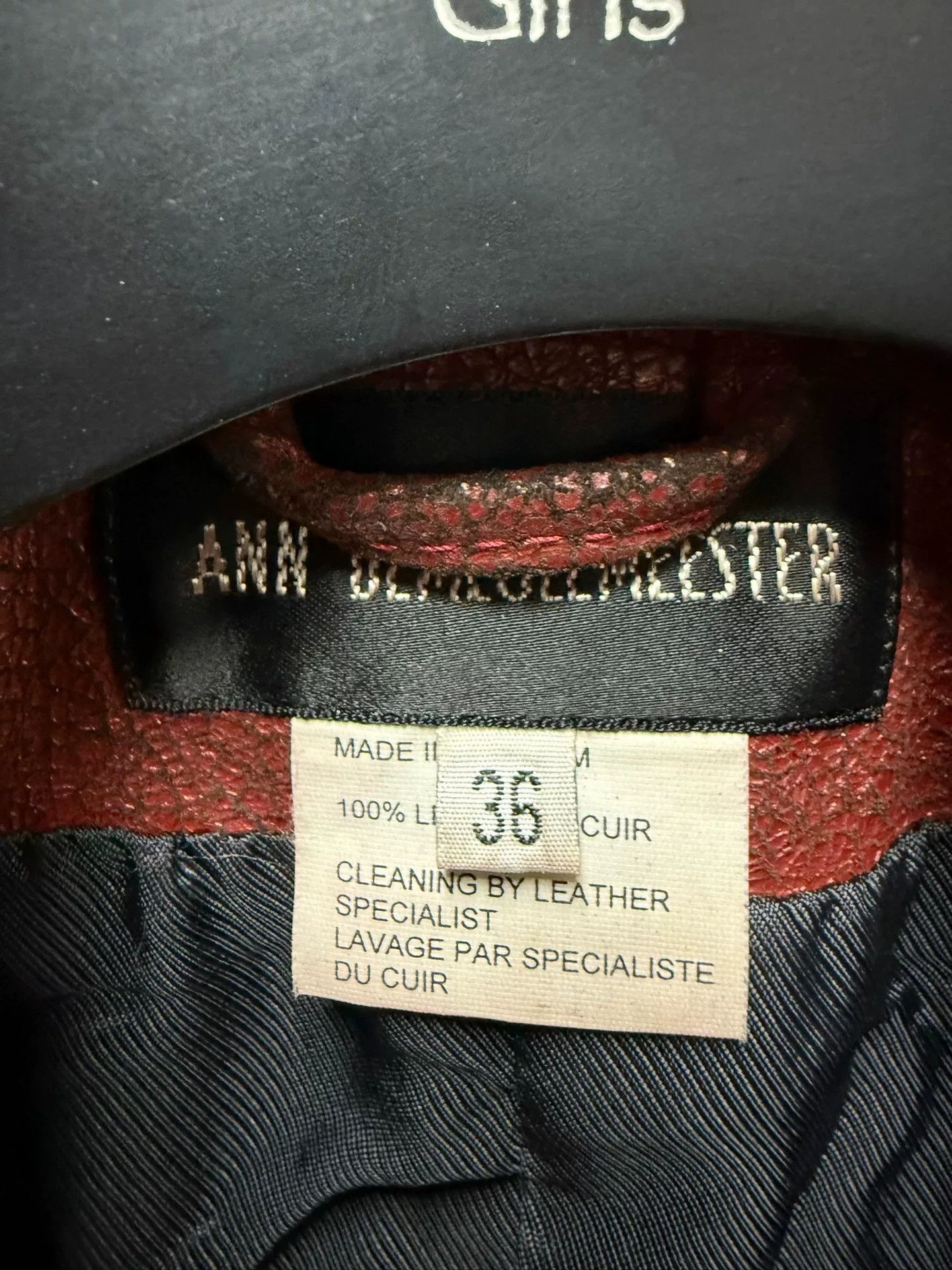 Ann Demeulemeester ann demeulemeester leather jacket with collar Size US S / EU 44-46 / 1 - 5 Thumbnail