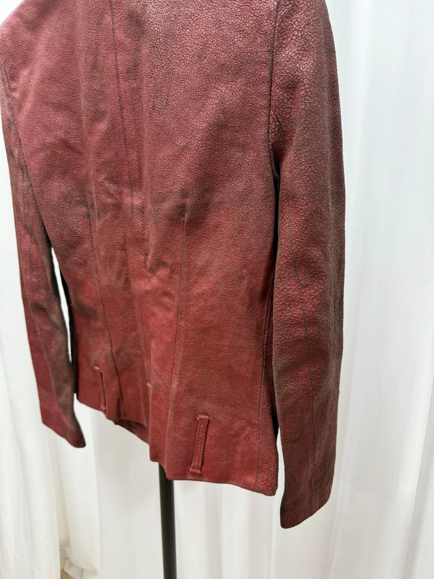 Ann Demeulemeester ann demeulemeester leather jacket with collar Size US S / EU 44-46 / 1 - 7 Thumbnail