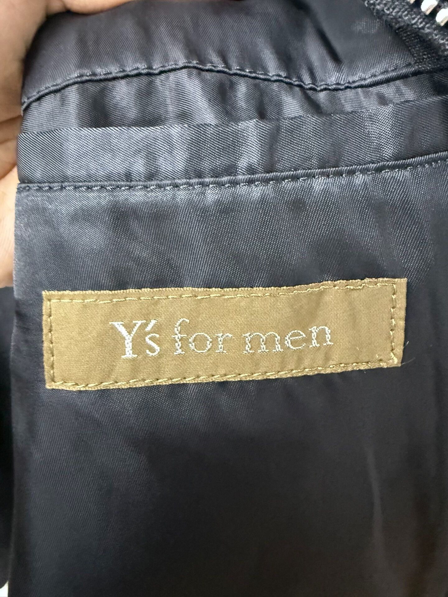 Yohji Yamamoto y's for men linen texture collar jacket Size US XL / EU 56 / 4 - 8 Thumbnail