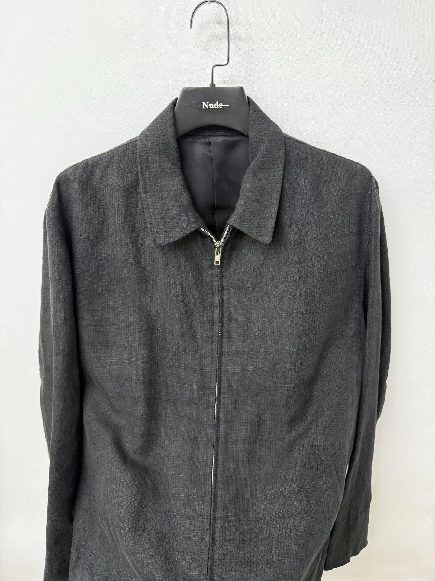 Yohji Yamamoto y's for men linen texture collar jacket Size US XL / EU 56 / 4 - 5 Thumbnail