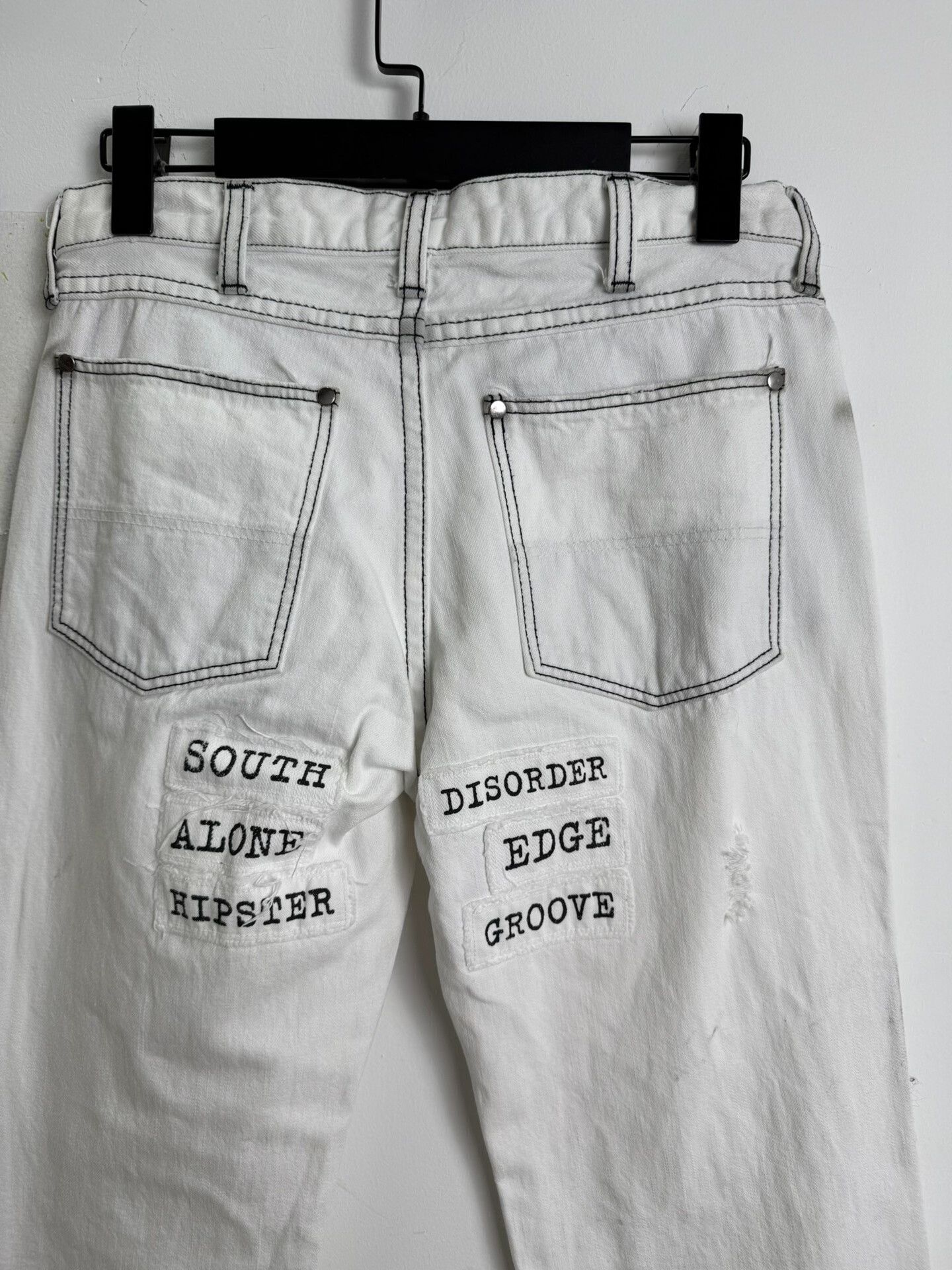Comme des Garcons Number (n)ine 01SS Patchwork Denim Pants Size US 28 / EU 44 - 7 Thumbnail