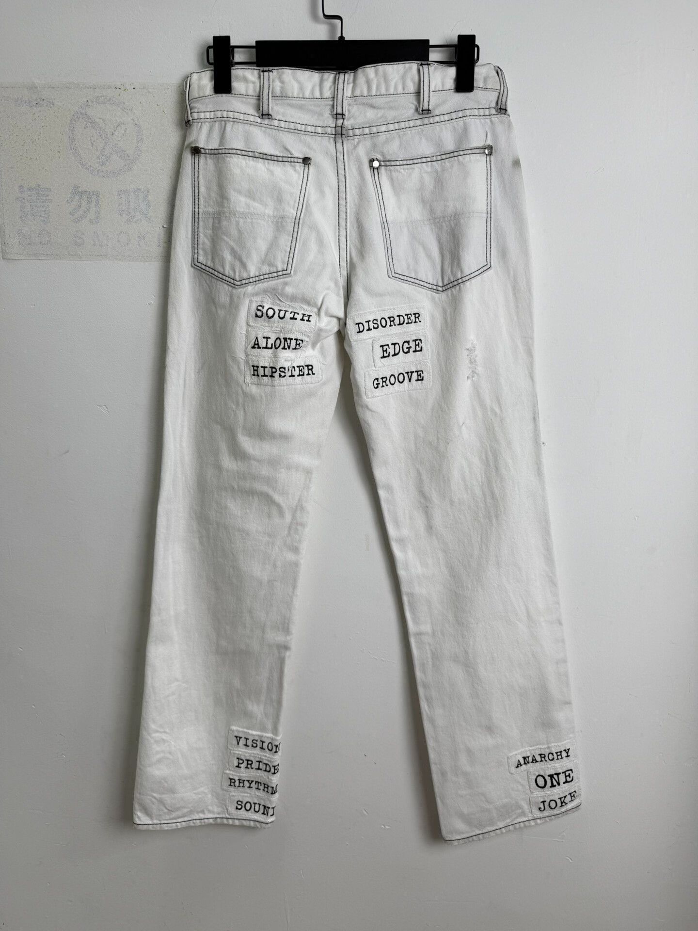 Comme des Garcons Number (n)ine 01SS Patchwork Denim Pants Size US 28 / EU 44 - 6 Thumbnail