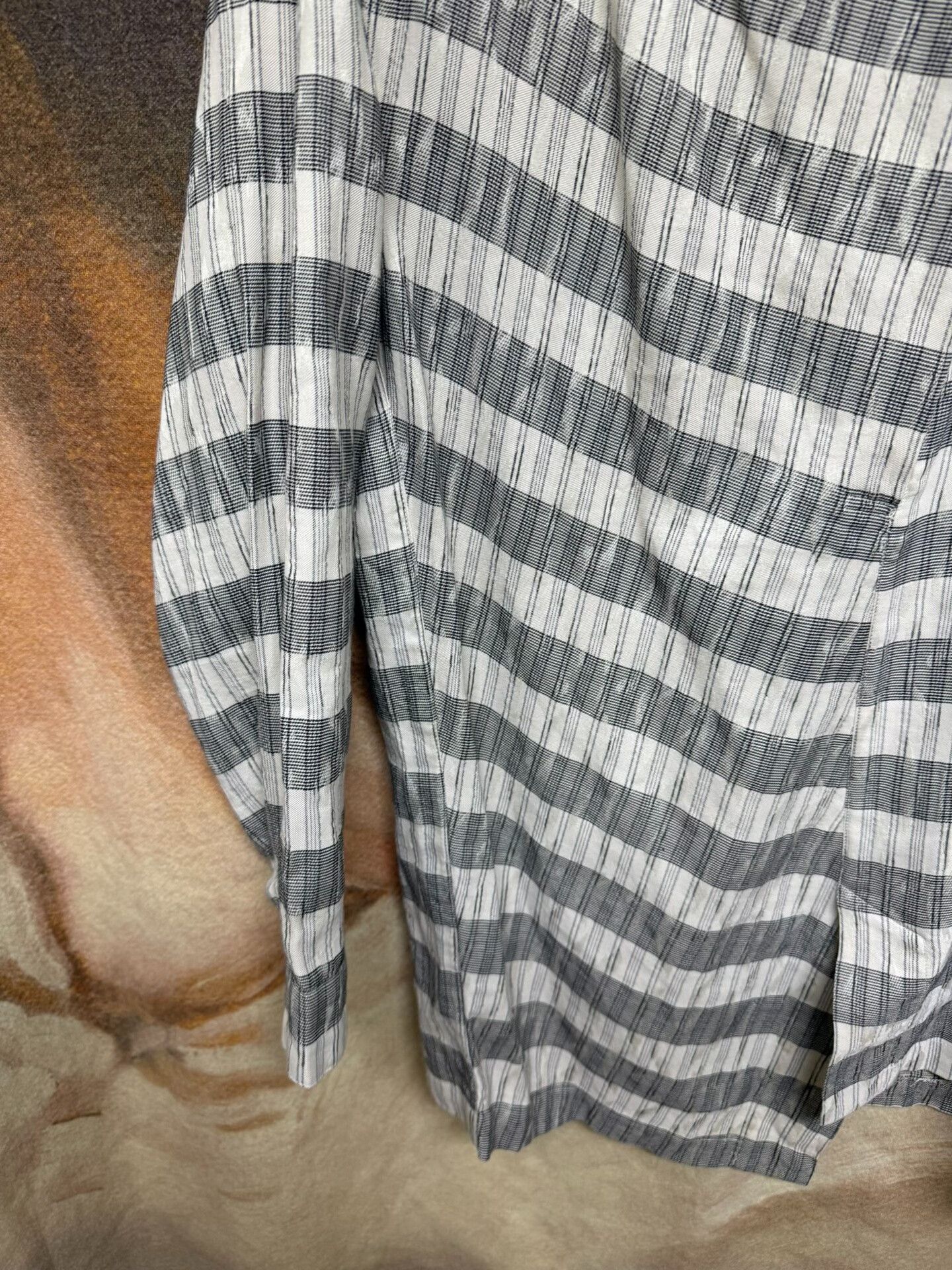 Issey Miyake issey miyake striped linen collar shirt Size US M / EU 48-50 / 2 - 4 Thumbnail
