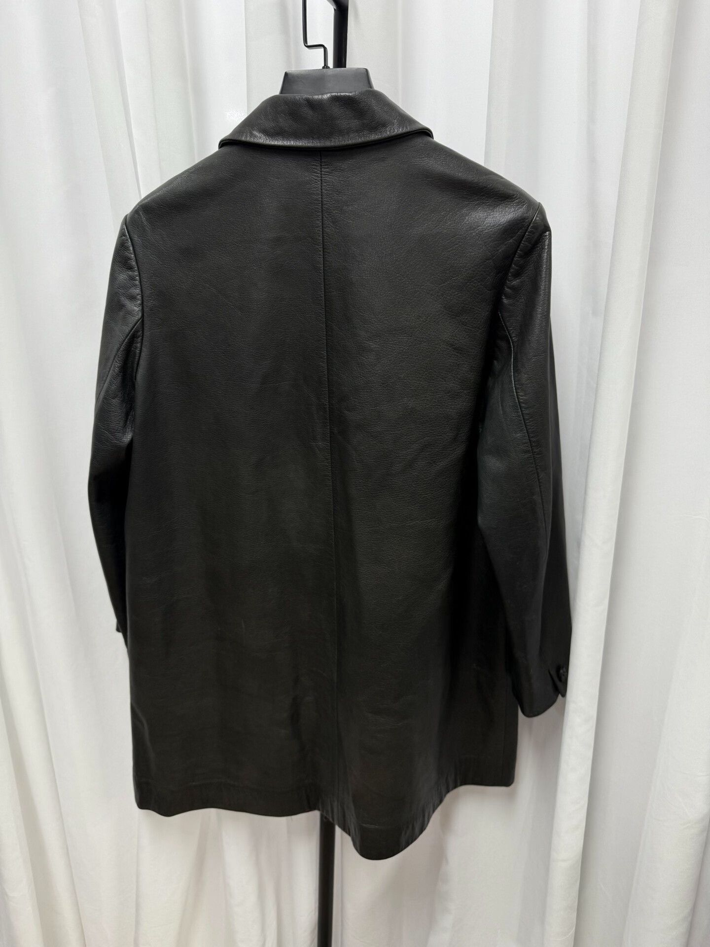 Yohji Yamamoto yohji yamamoto y's leather coat in black Size US L / EU 52-54 / 3 - 8 Thumbnail