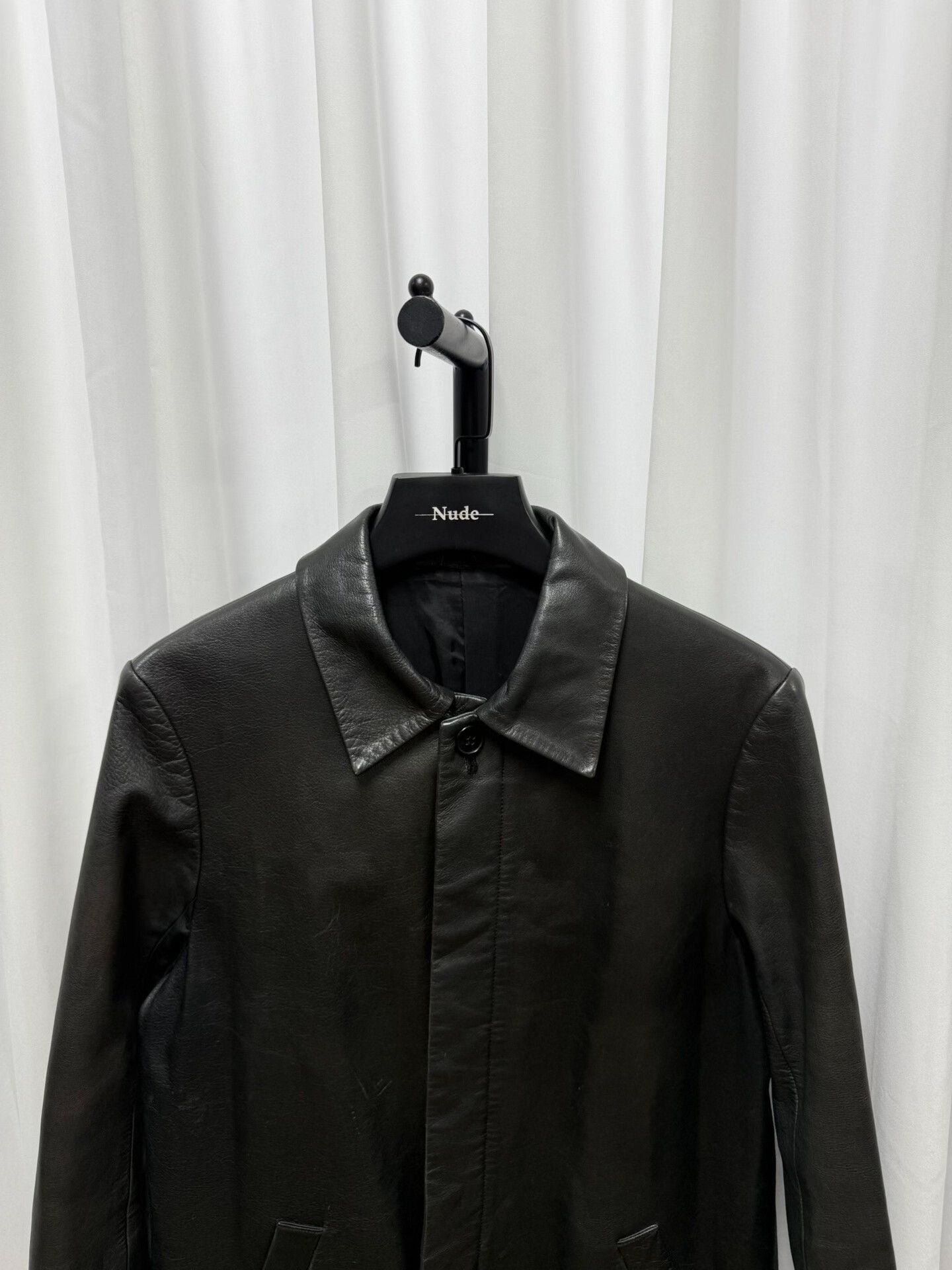 Yohji Yamamoto yohji yamamoto y's leather coat in black Size US L / EU 52-54 / 3 - 3 Thumbnail