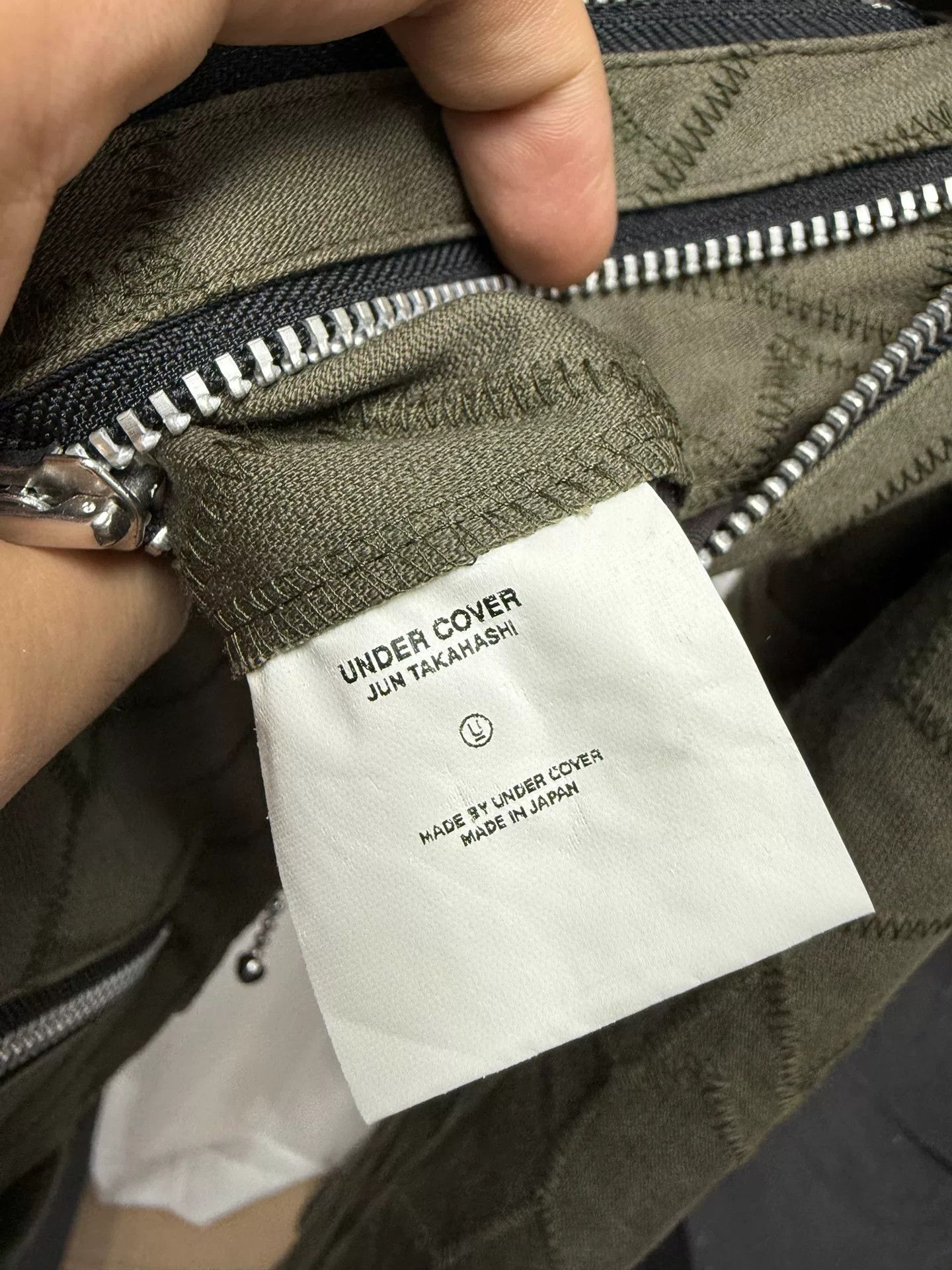 Comme des Garcons undercover quilted motorcycle jacket in olive Size US M / EU 48-50 / 2 - 8 Thumbnail
