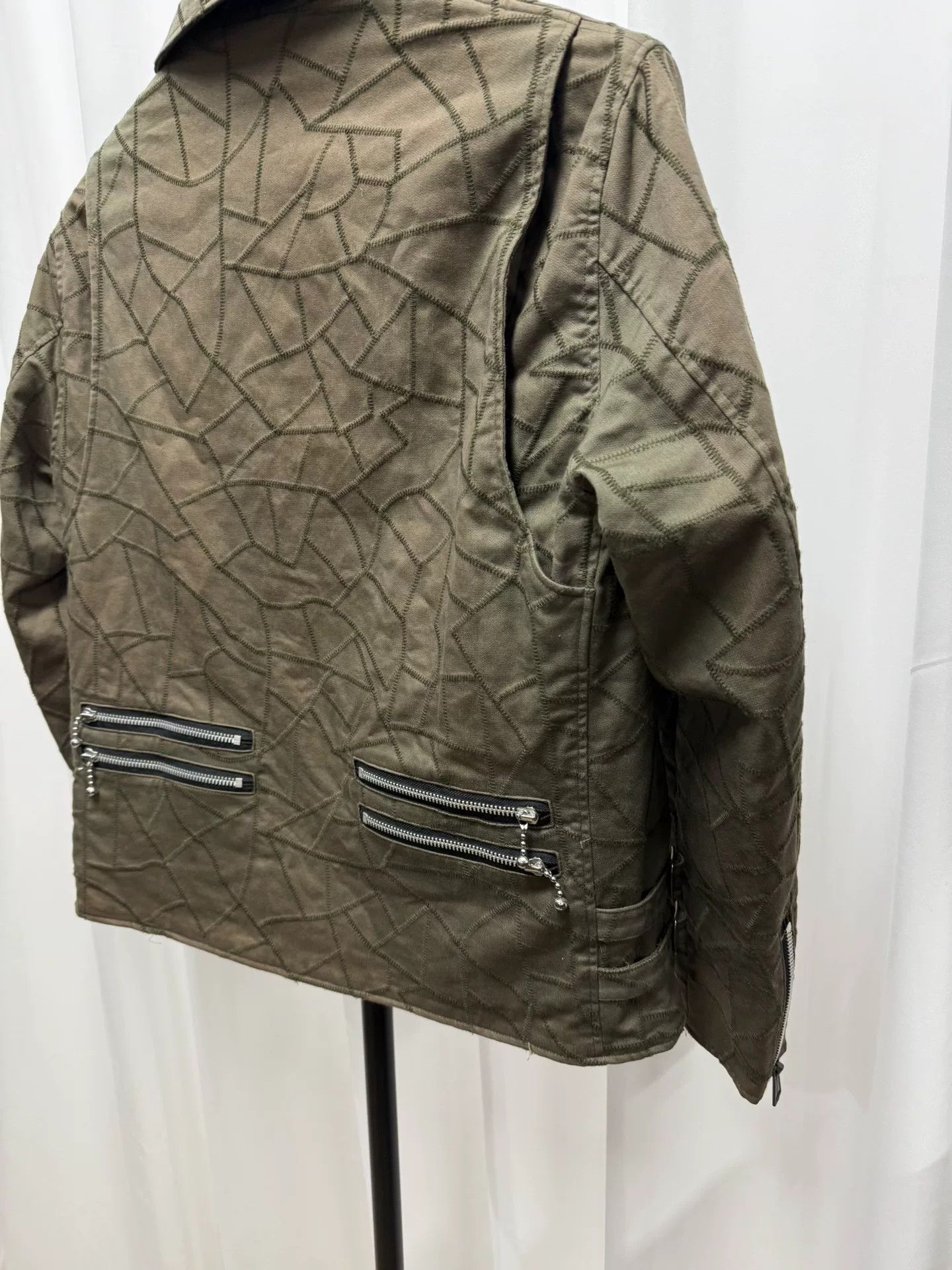 Comme des Garcons undercover quilted motorcycle jacket in olive Size US M / EU 48-50 / 2 - 6 Thumbnail