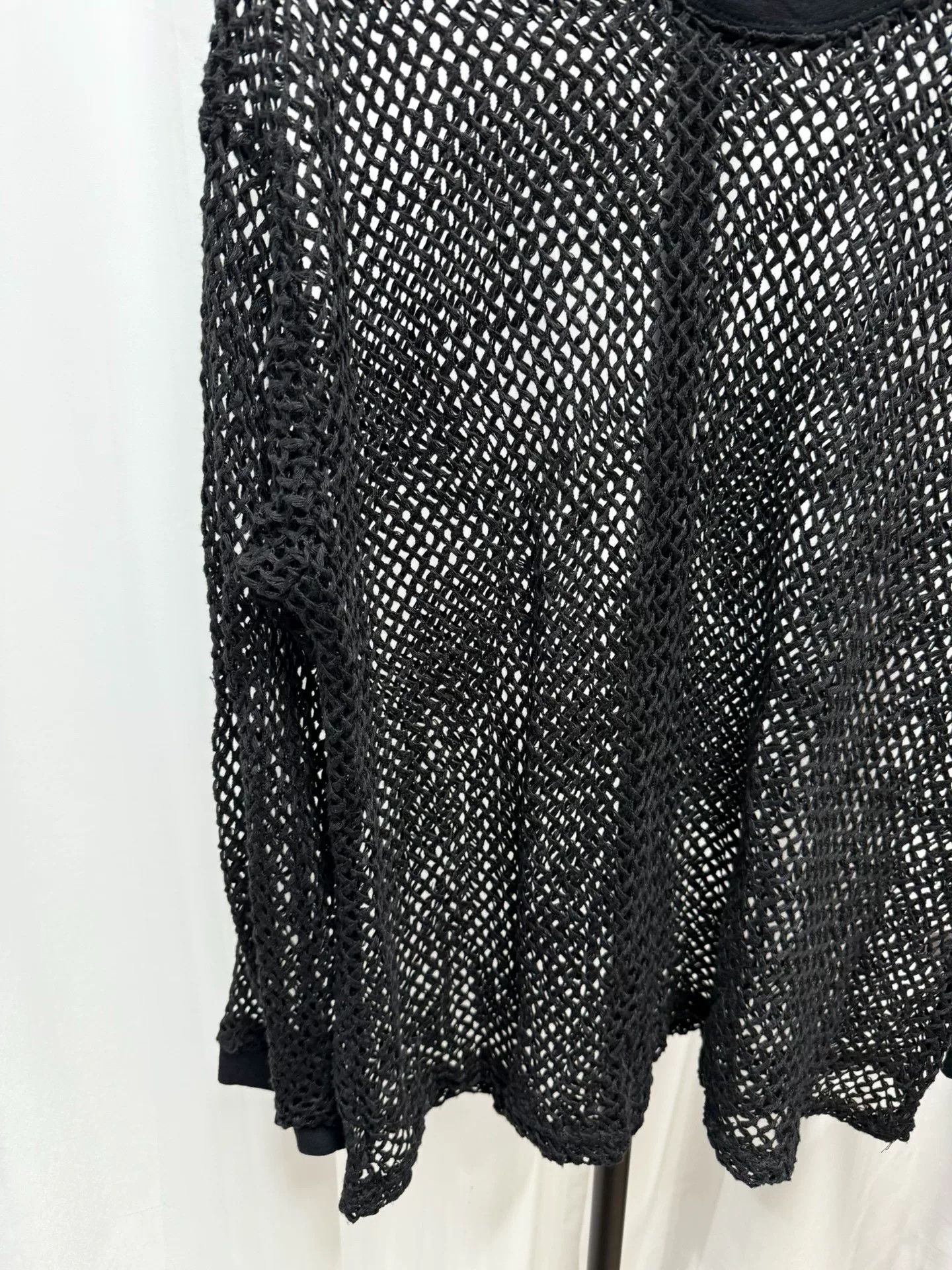 Dries Van Noten drapes long sleeve sheer mesh top Size US L / EU 52-54 / 3 - 3 Thumbnail