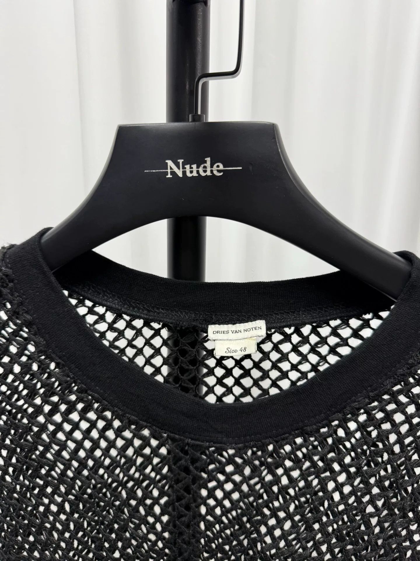 Dries Van Noten drapes long sleeve sheer mesh top Size US L / EU 52-54 / 3 - 2 Thumbnail