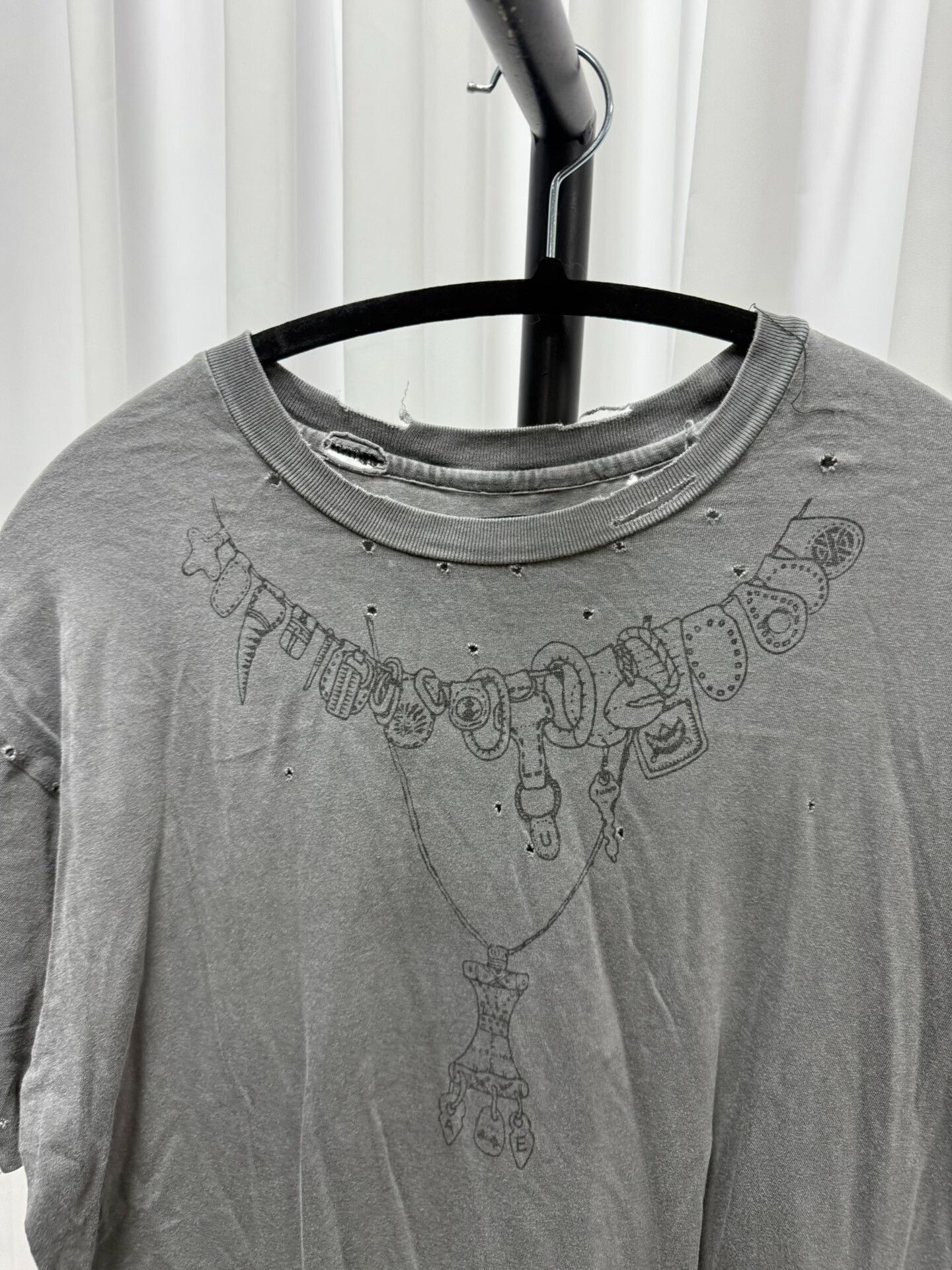Comme des Garcons undercovers short sleeve distressed t-shirt Size US M / EU 48-50 / 2 - 2 Thumbnail