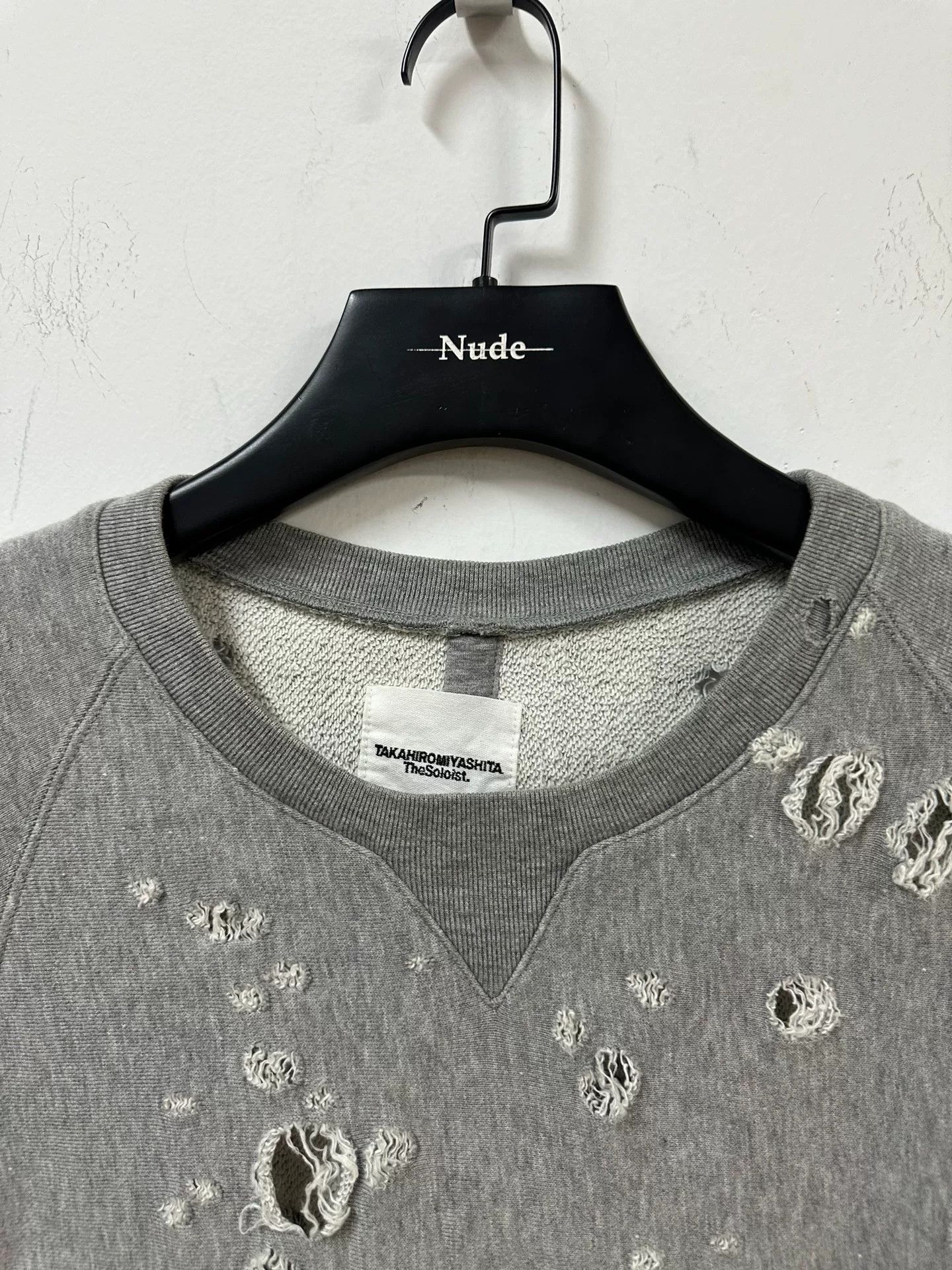 Comme des Garcons soloist oversized sweatshirt with distressed details Size US L / EU 52-54 / 3 - 3 Thumbnail