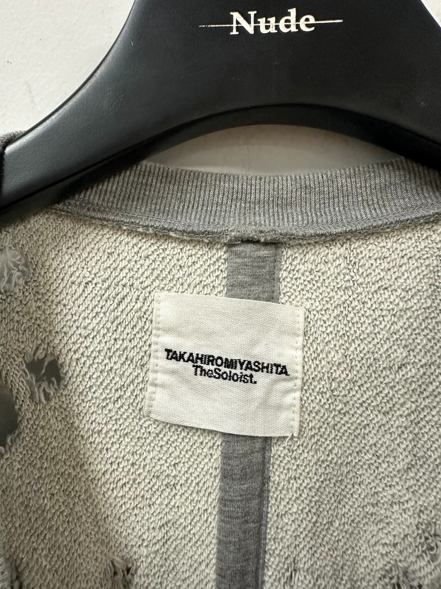 Comme des Garcons soloist oversized sweatshirt with distressed details Size US L / EU 52-54 / 3 - 4 Thumbnail