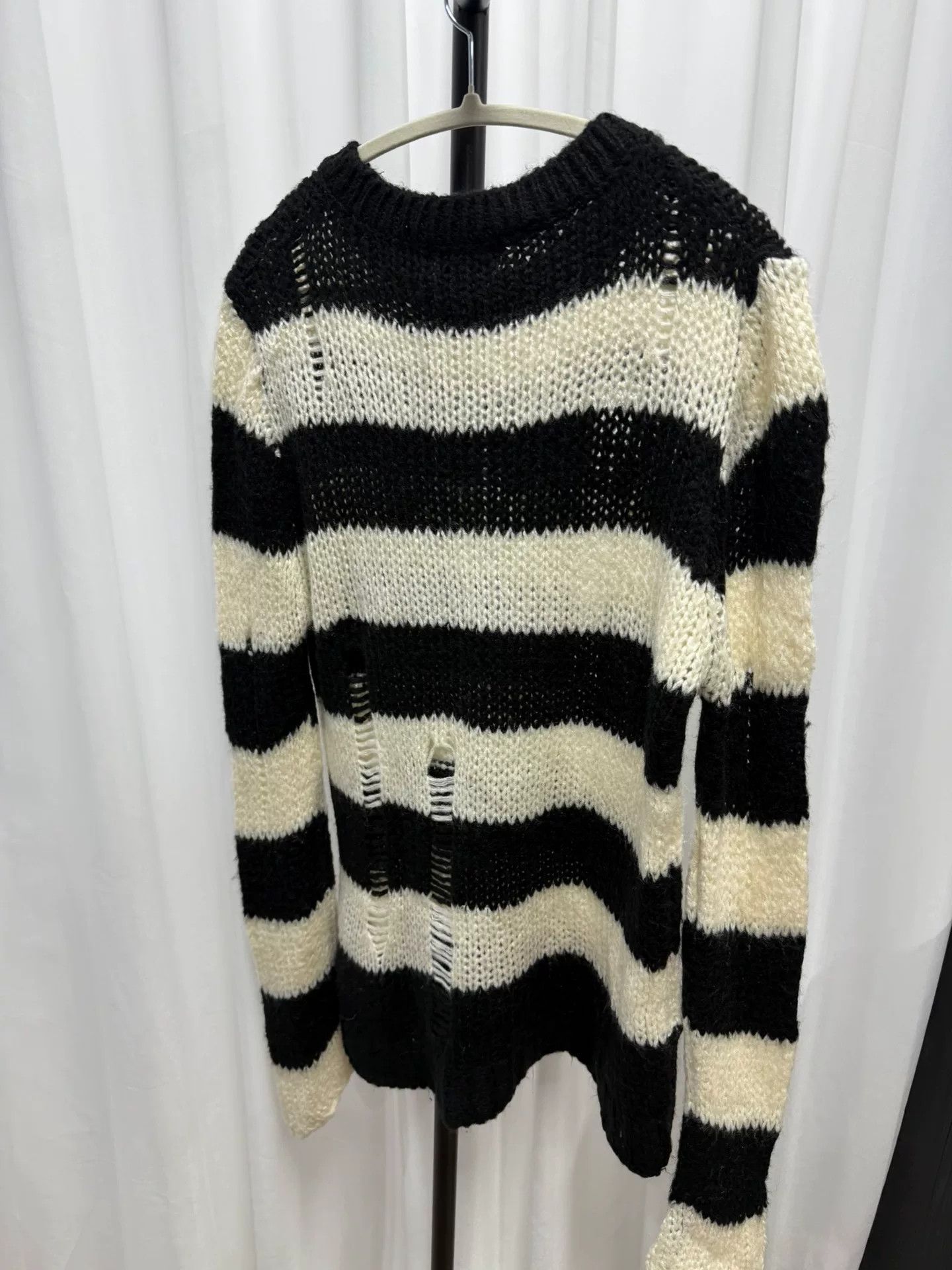 Ann Demeulemeester striped black and white sweater by ann demeulemeester Size US M / EU 48-50 / 2 - 4 Thumbnail