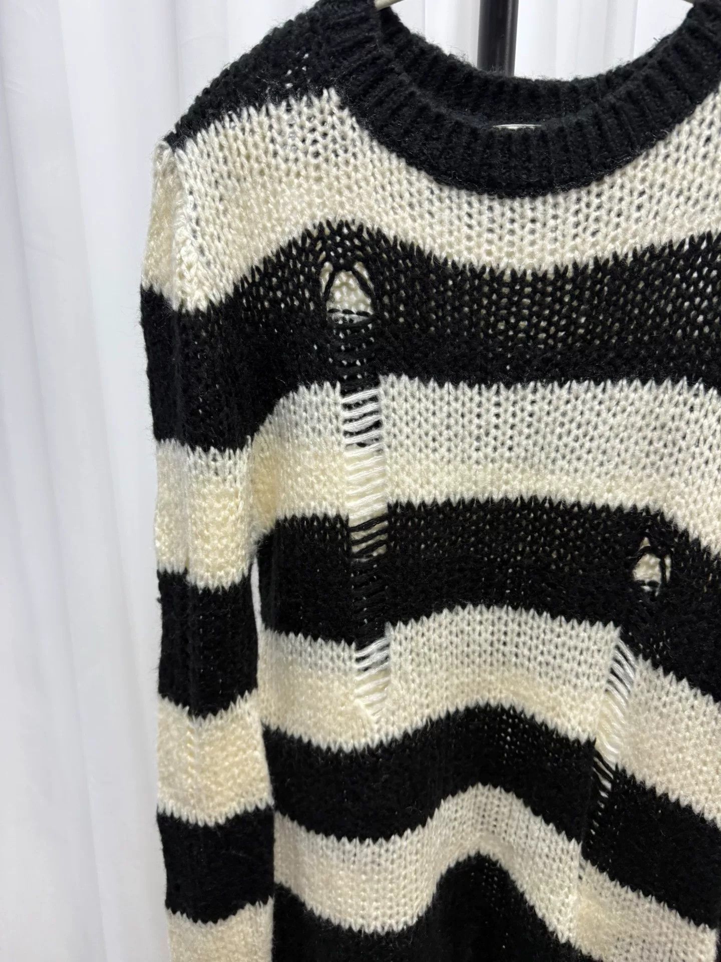 Ann Demeulemeester striped black and white sweater by ann demeulemeester Size US M / EU 48-50 / 2 - 6 Thumbnail