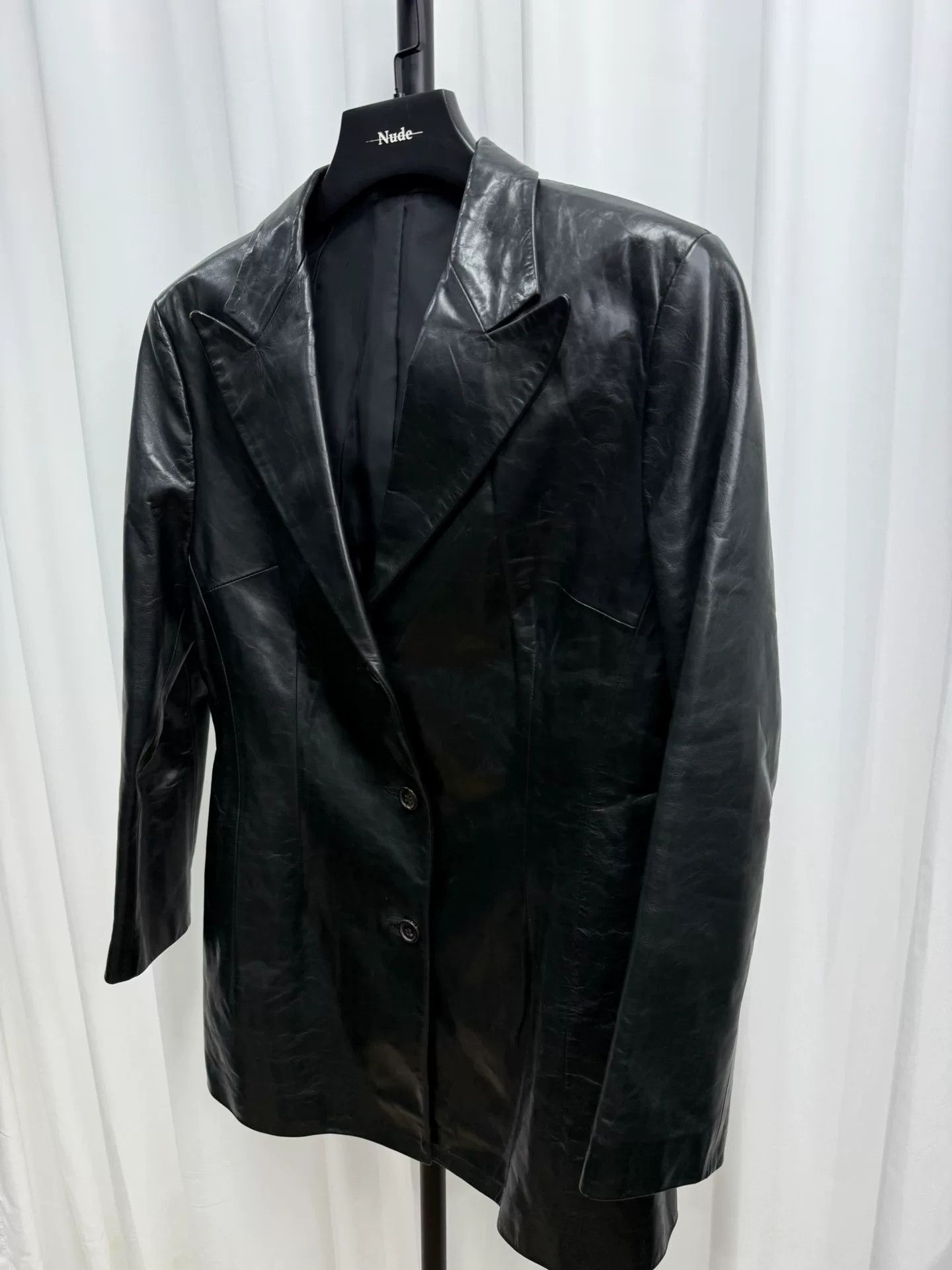 Yohji Yamamoto yohji yamamoto black leather blazer jacket Size US M / EU 48-50 / 2 - 2 Thumbnail