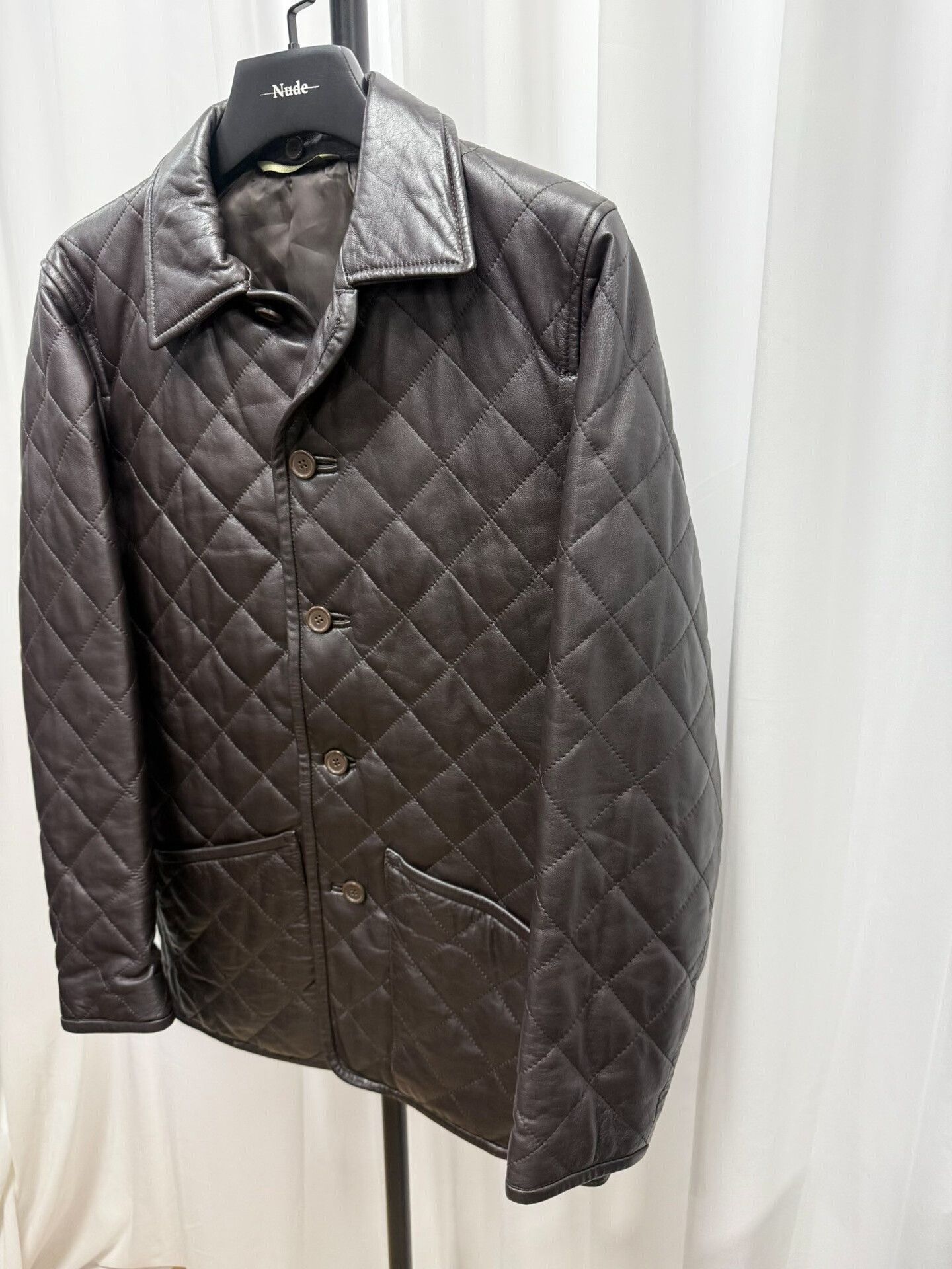 Yohji Yamamoto yohji yamamoto brown quilted leather jacket Size US L / EU 52-54 / 3 - 2 Thumbnail