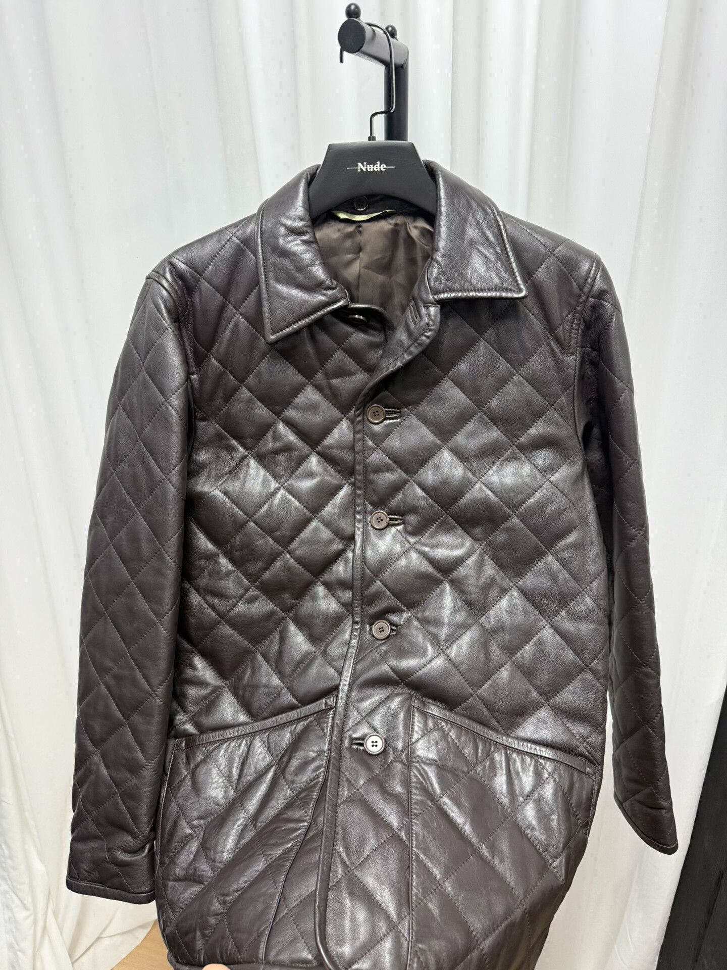 Yohji Yamamoto yohji yamamoto brown quilted leather jacket Size US L / EU 52-54 / 3 - 4 Thumbnail