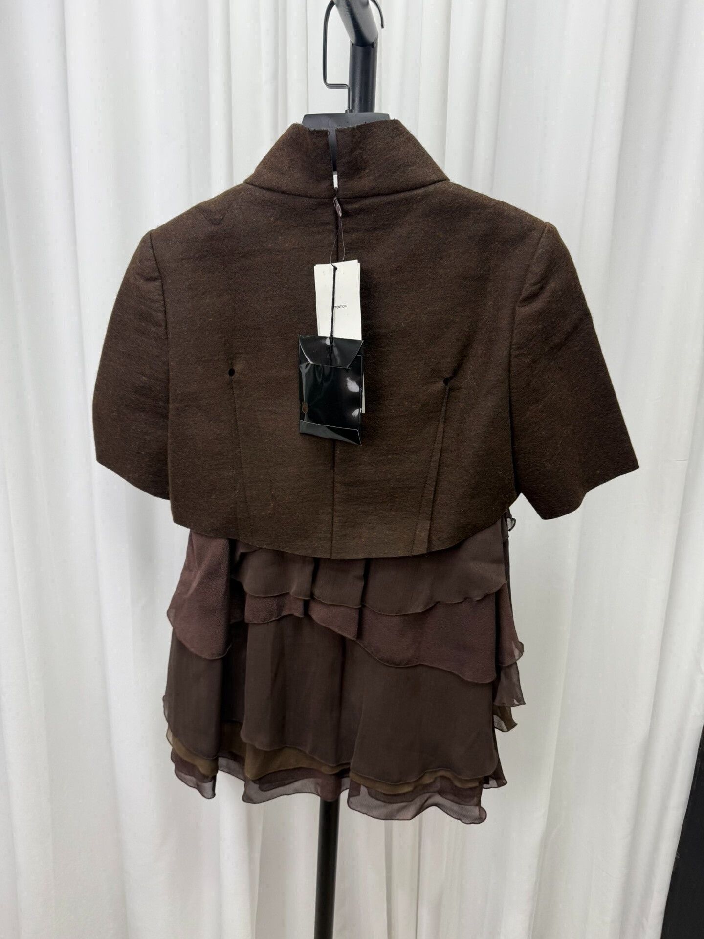 Comme des Garcons UNDERCOVER Multilayer Top in Rich Brown Size US S / EU 44-46 / 1 - 2 Thumbnail