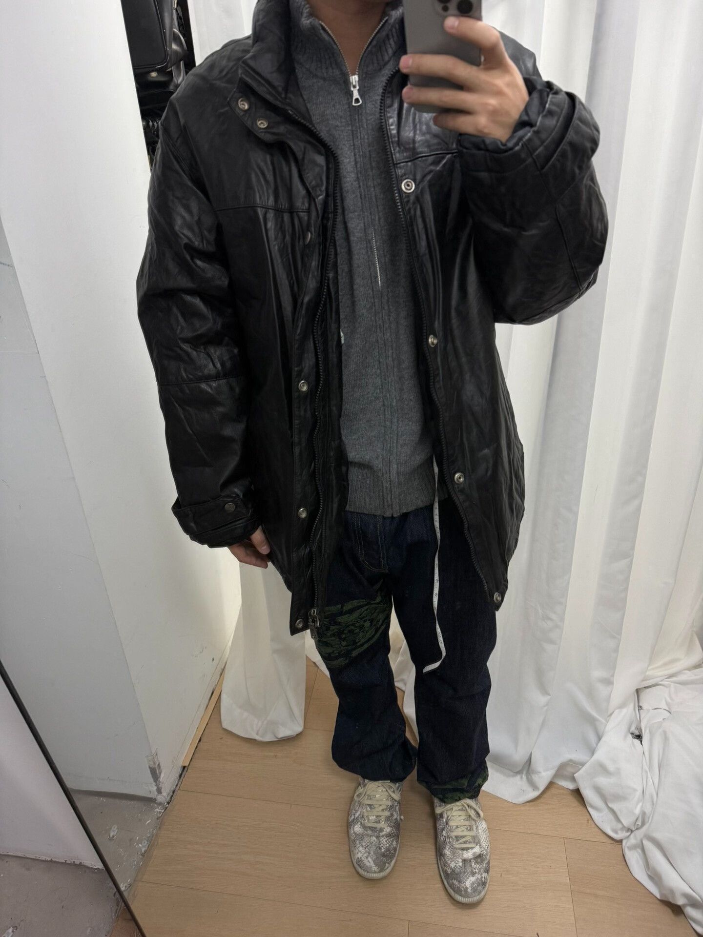 Yohji Yamamoto yohji yamamoto leather down jacket M size Size US M / EU 48-50 / 2 - 6 Thumbnail