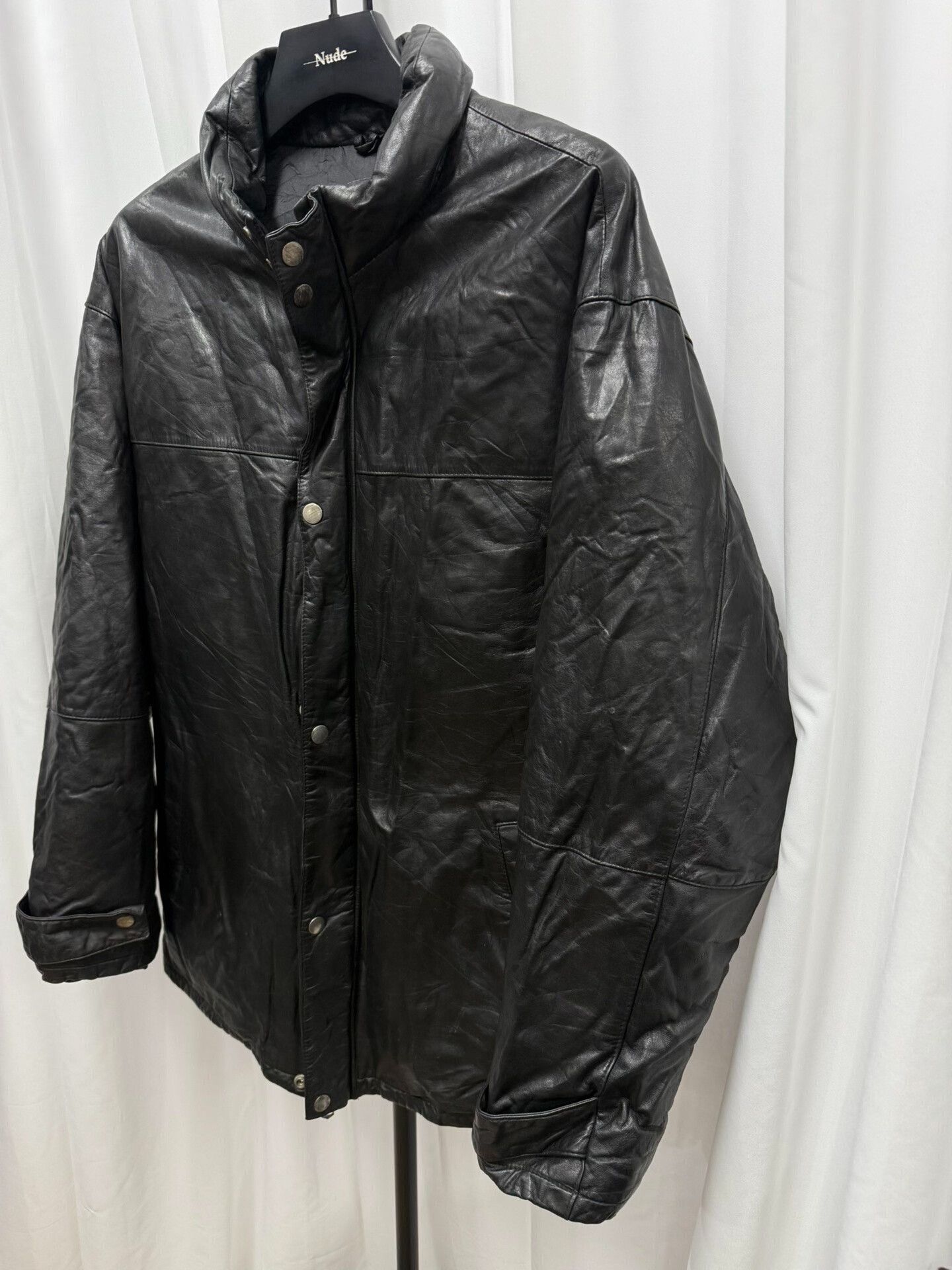 Yohji Yamamoto yohji yamamoto leather down jacket M size Size US M / EU 48-50 / 2 - 2 Thumbnail
