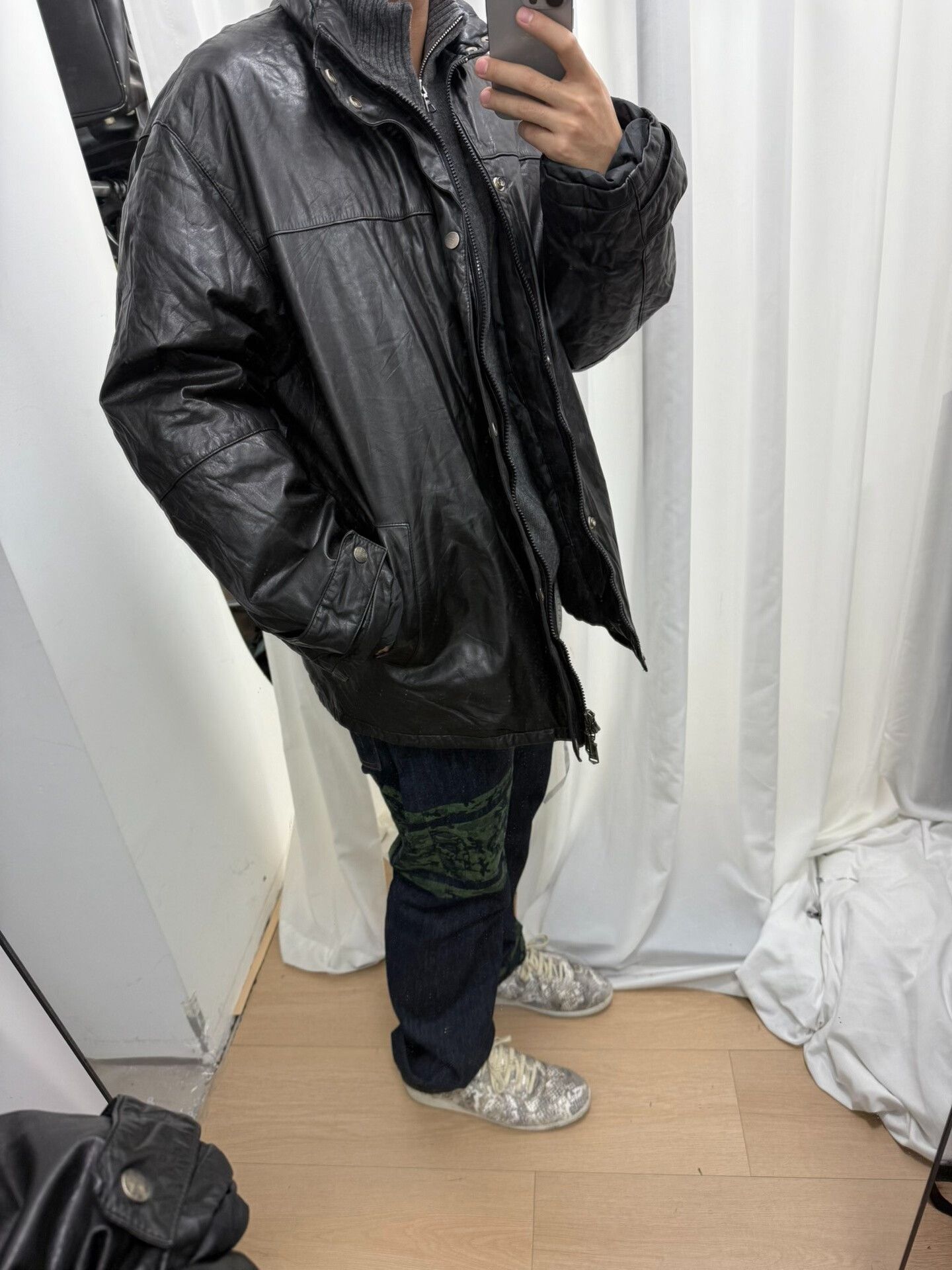 Yohji Yamamoto yohji yamamoto leather down jacket M size Size US M / EU 48-50 / 2 - 7 Thumbnail
