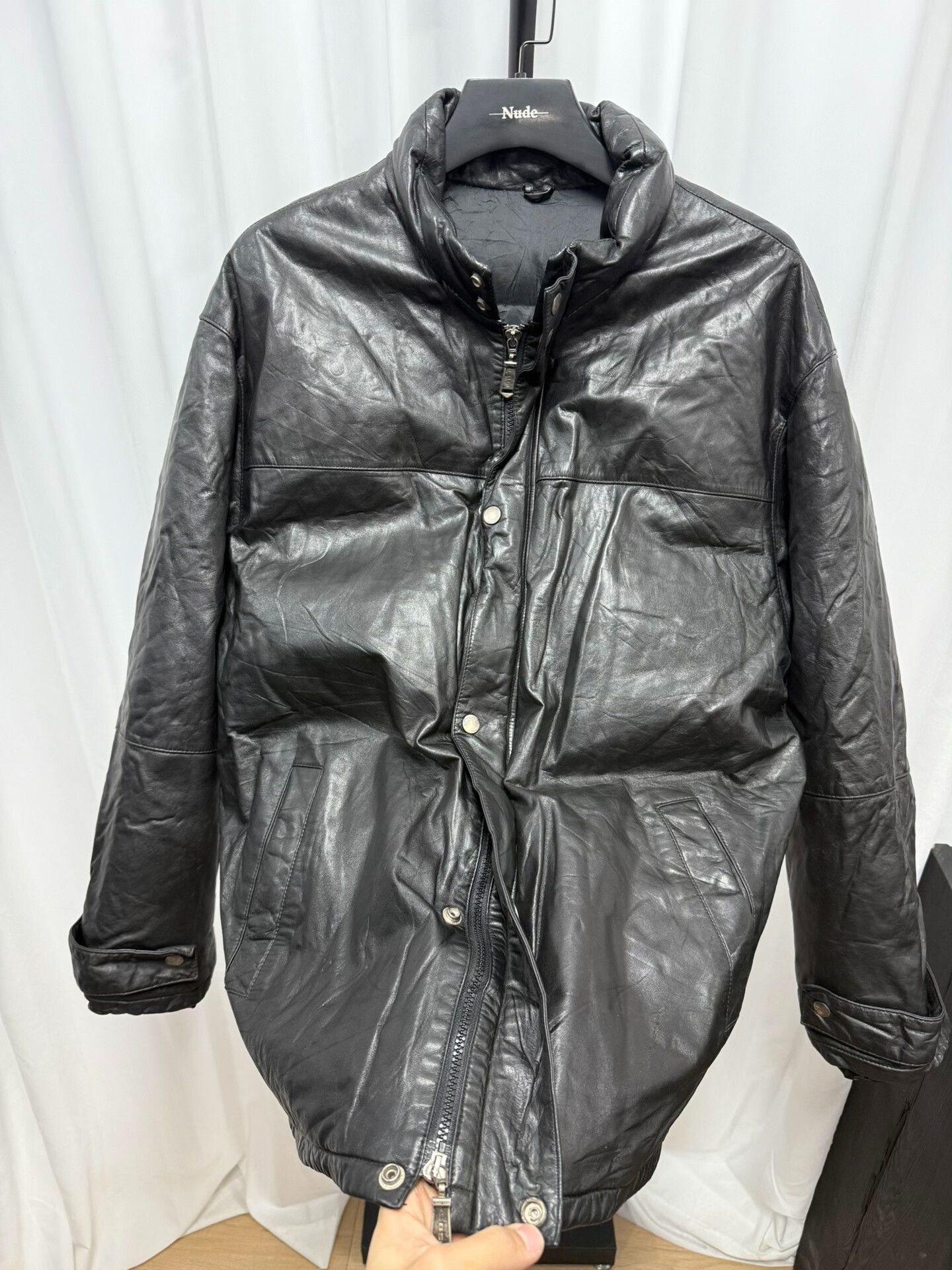 Yohji Yamamoto yohji yamamoto leather down jacket M size Size US M / EU 48-50 / 2 - 4 Thumbnail
