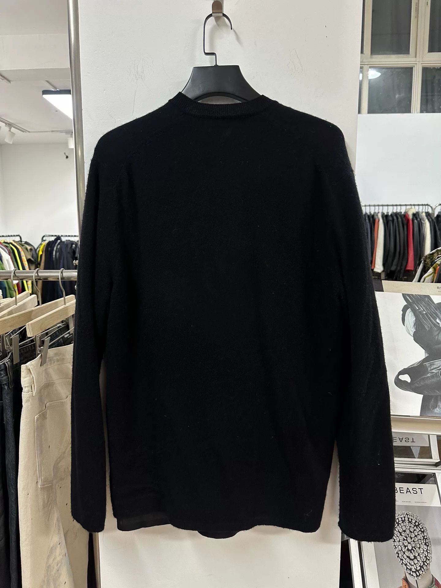 Comme des Garcons black wool cardigan with buttons Size US L / EU 52-54 / 3 - 4 Thumbnail