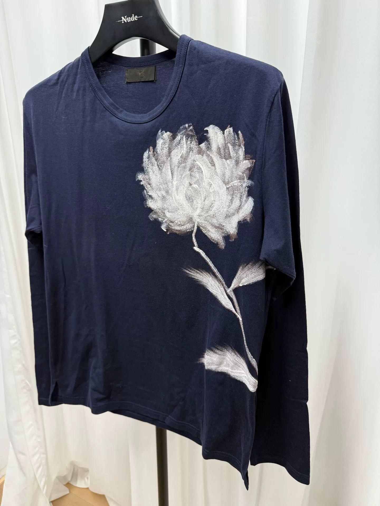Yohji Yamamoto yohji yamamoto men's painted flower long sleeve shirt Size US M / EU 48-50 / 2 - 2 Thumbnail