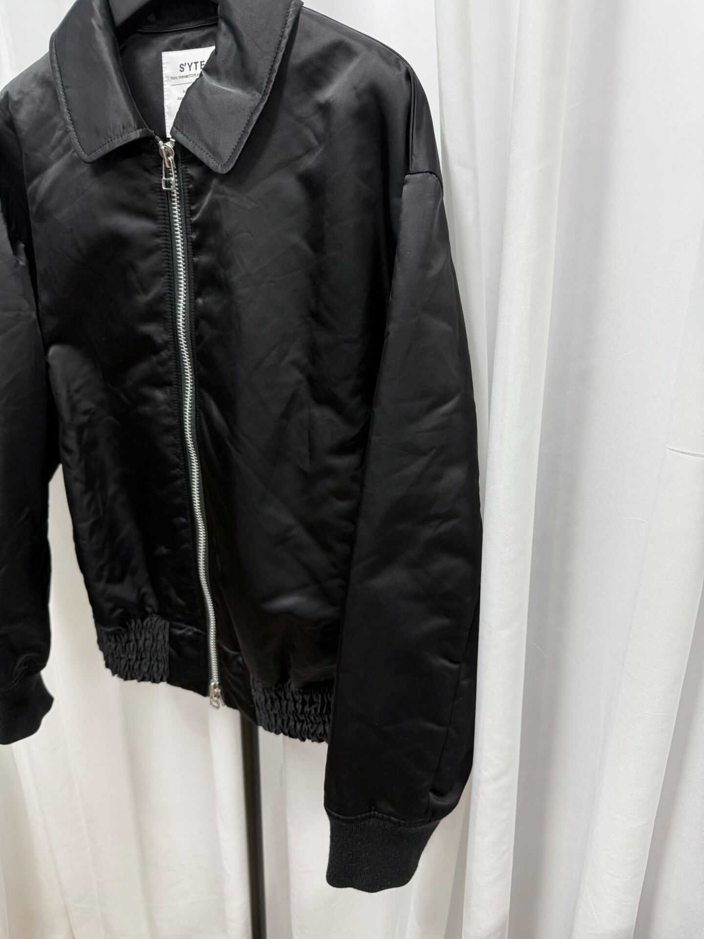 Yohji Yamamoto black silk blend jacket by yohji yamamoto Size US M / EU 48-50 / 2 - 2 Thumbnail