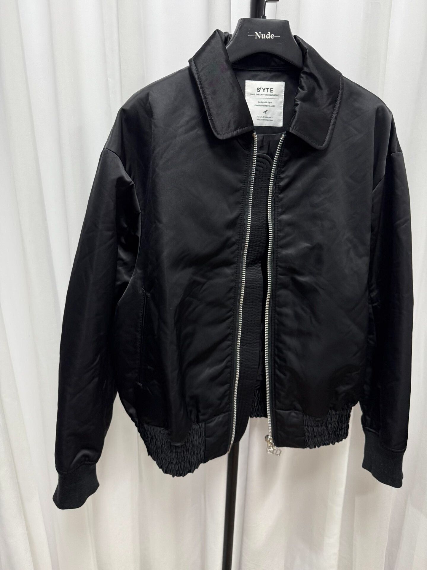 Yohji Yamamoto black silk blend jacket by yohji yamamoto Size US M / EU 48-50 / 2 - 8 Thumbnail