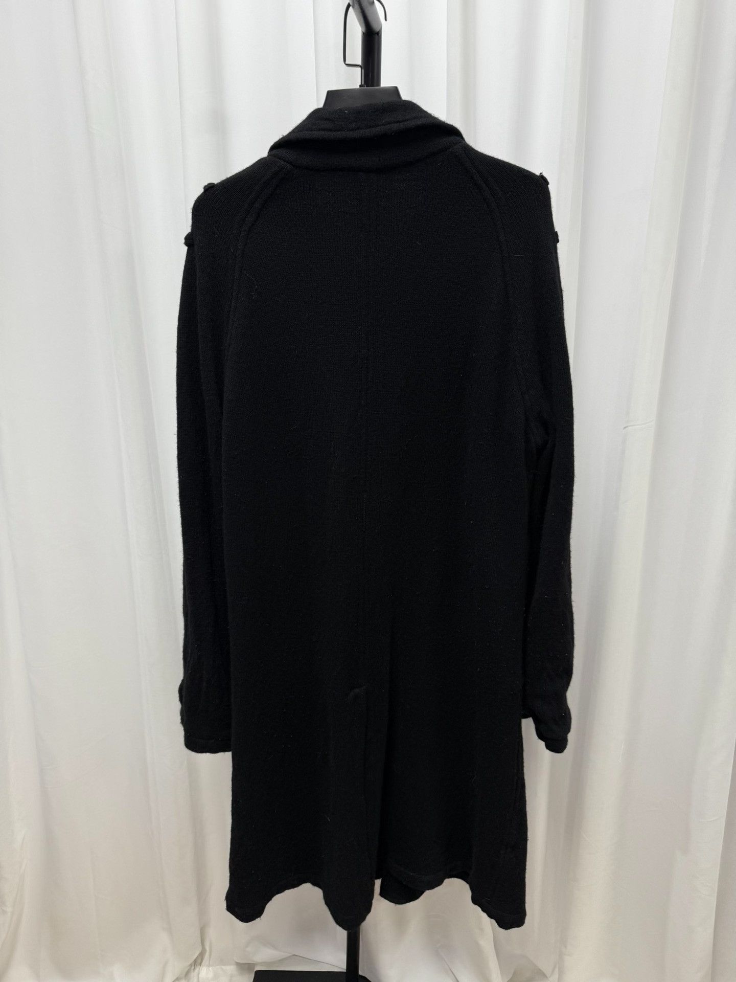 Y's black long wool coat by yohji yamamoto Size US XL / EU 56 / 4 - 5 Thumbnail