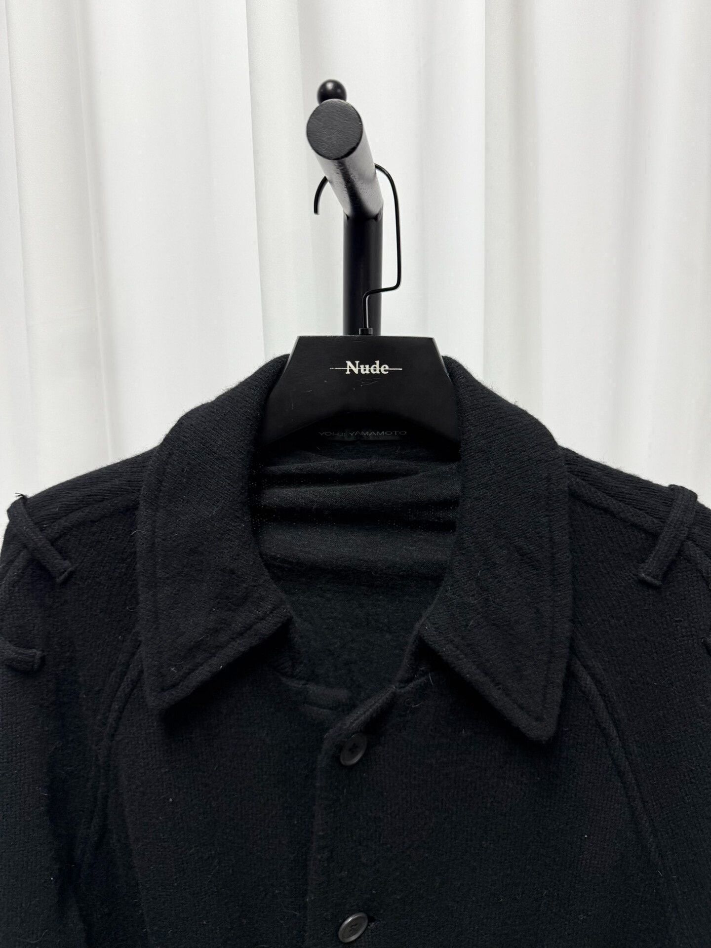 Y's black long wool coat by yohji yamamoto Size US XL / EU 56 / 4 - 4 Thumbnail