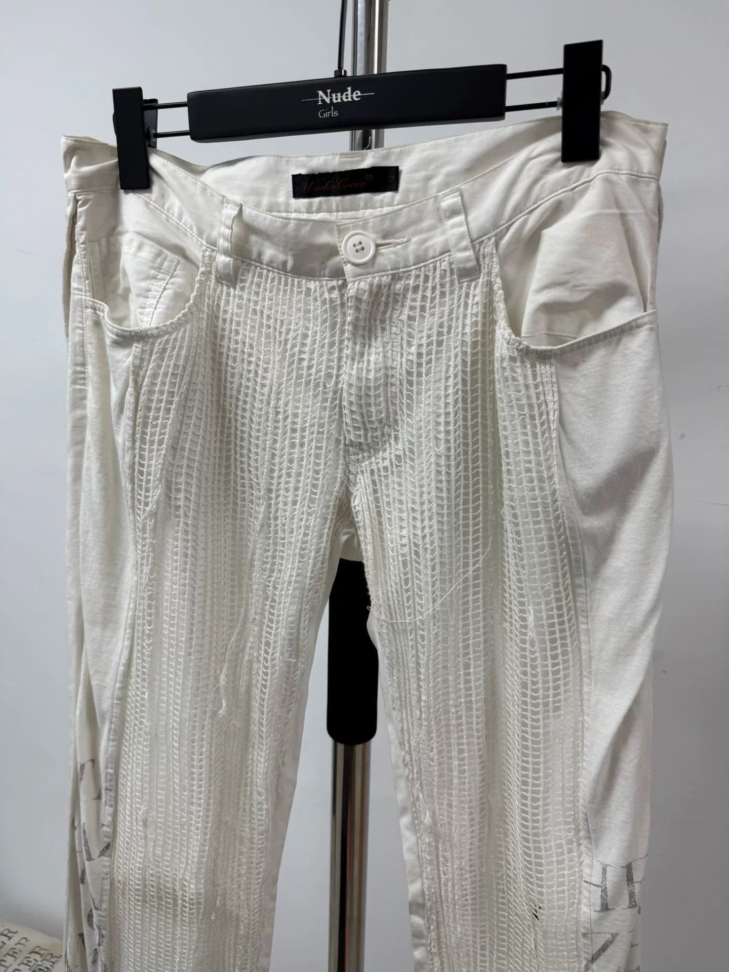 Comme des Garcons Undercover Grid Pattern Long Pants Size 3 Size 23" - 2 Thumbnail